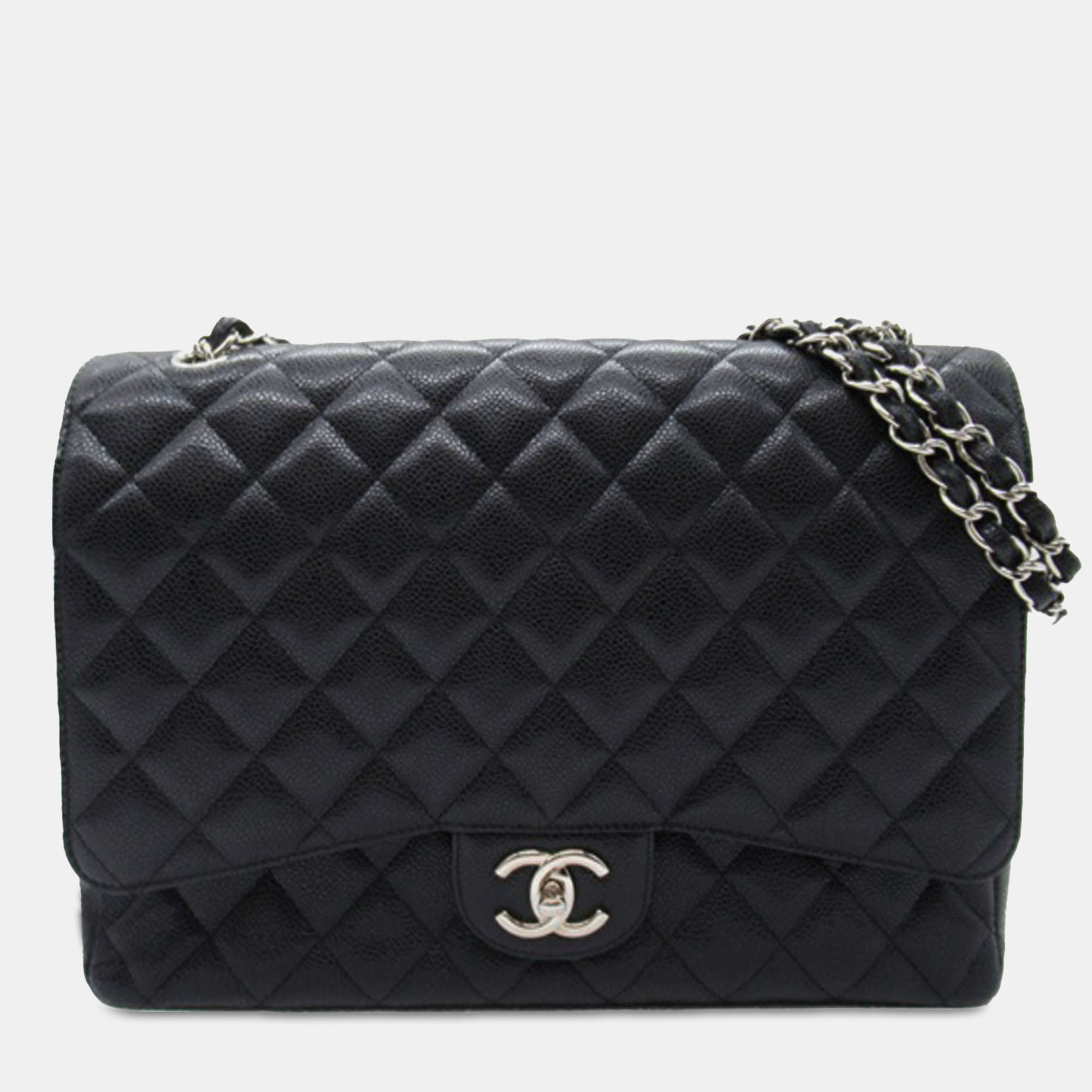 

Chanel Black Maxi Classic Caviar Double Flap