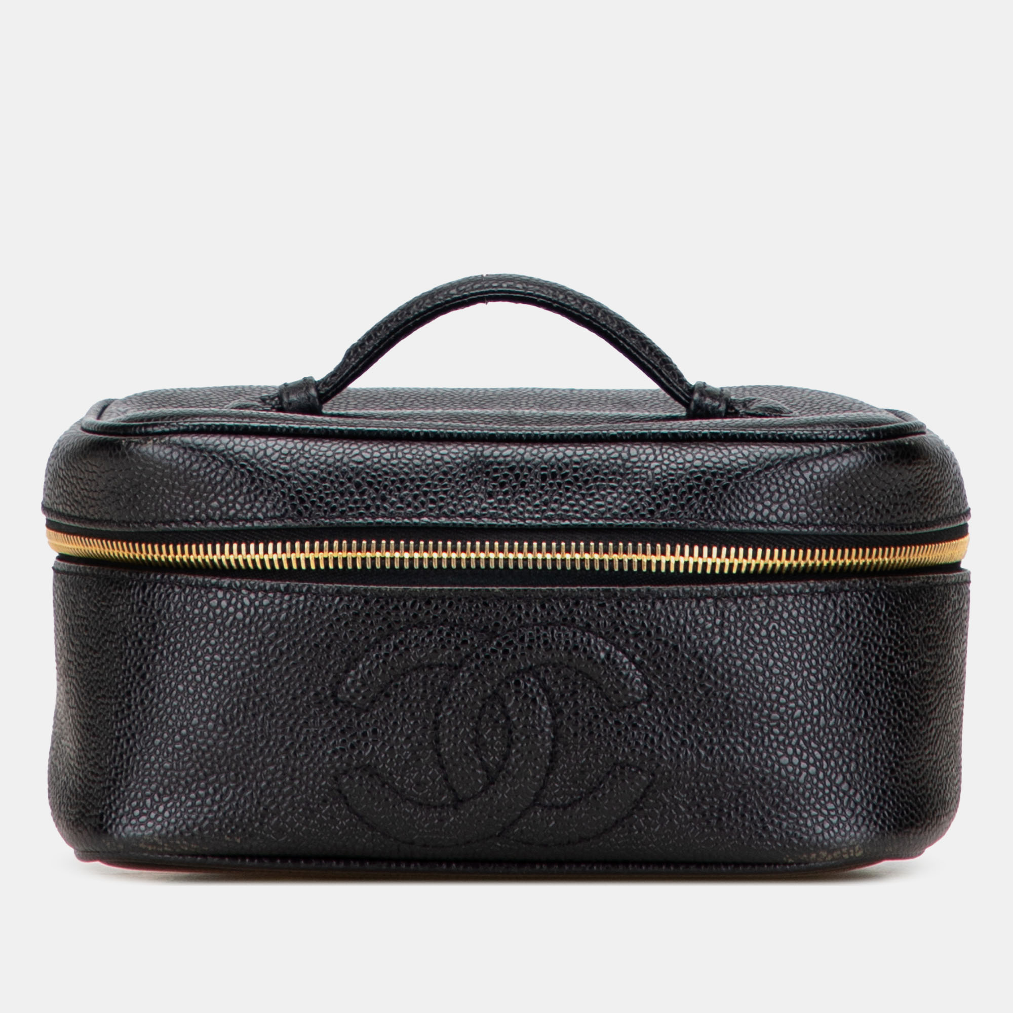 

Chanel Black CC Caviar Vanity Bag