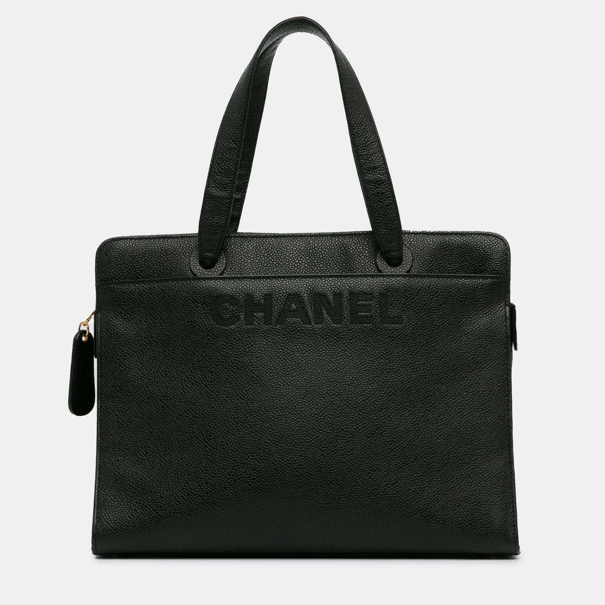 

Chanel Black CC Caviar Leather Tote