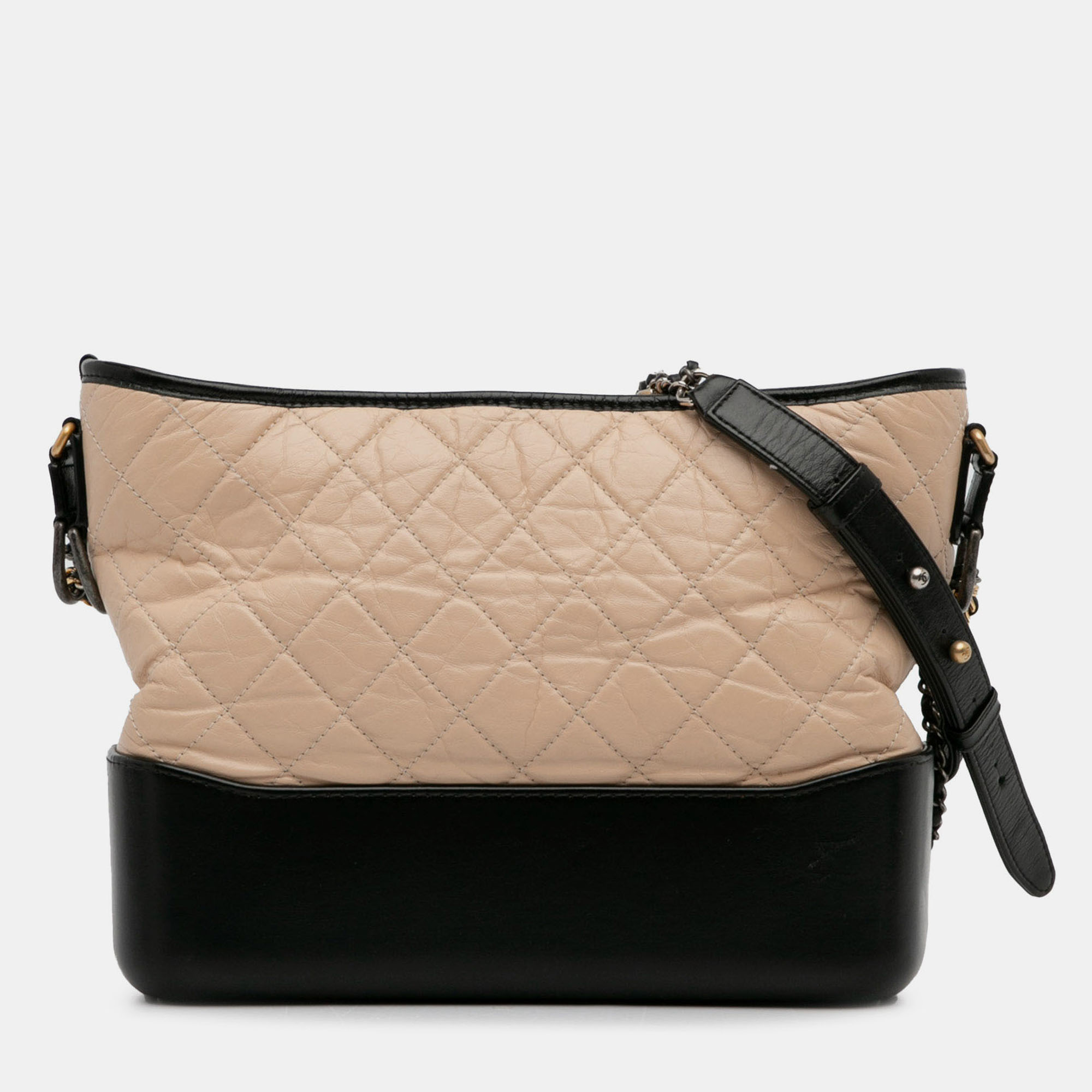 

Chanel Beige Black Medium Bicolor Lambskin Gabrielle Crossbody