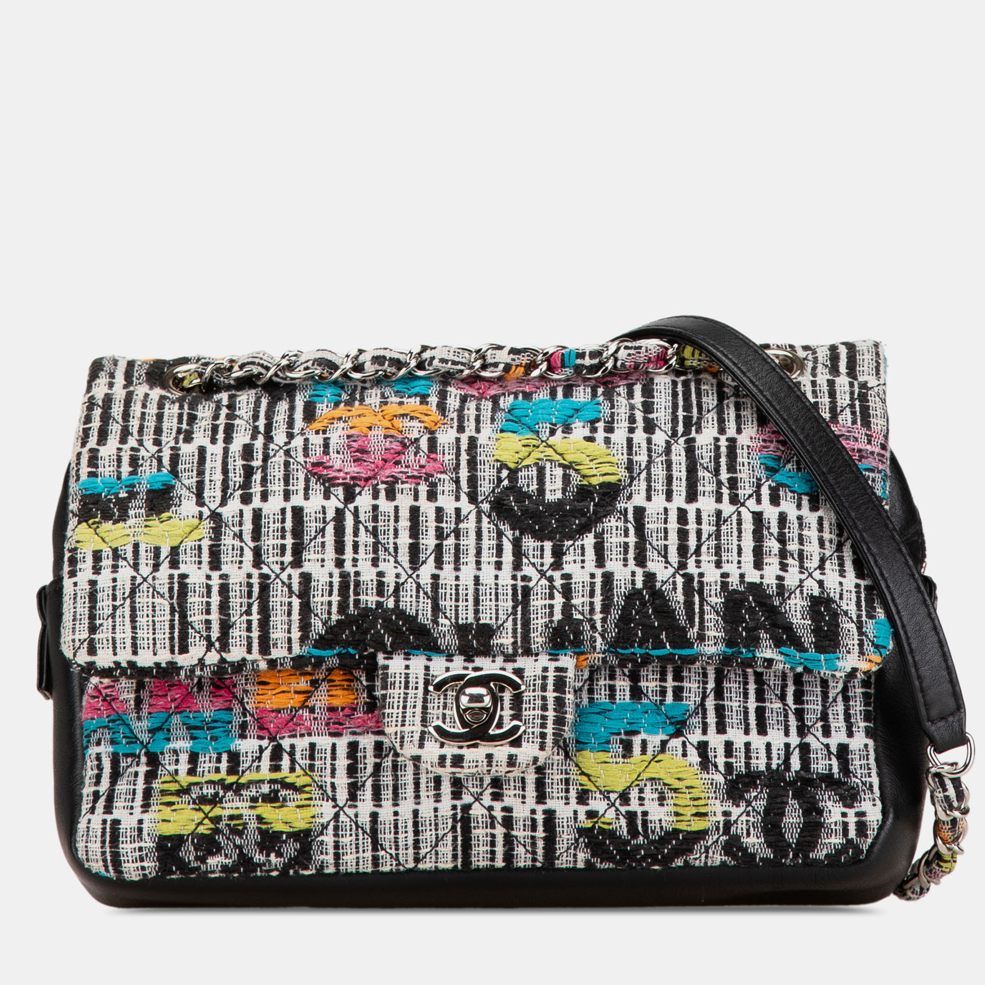 

Chanel Grey Tweed Easy Fantasy Flap