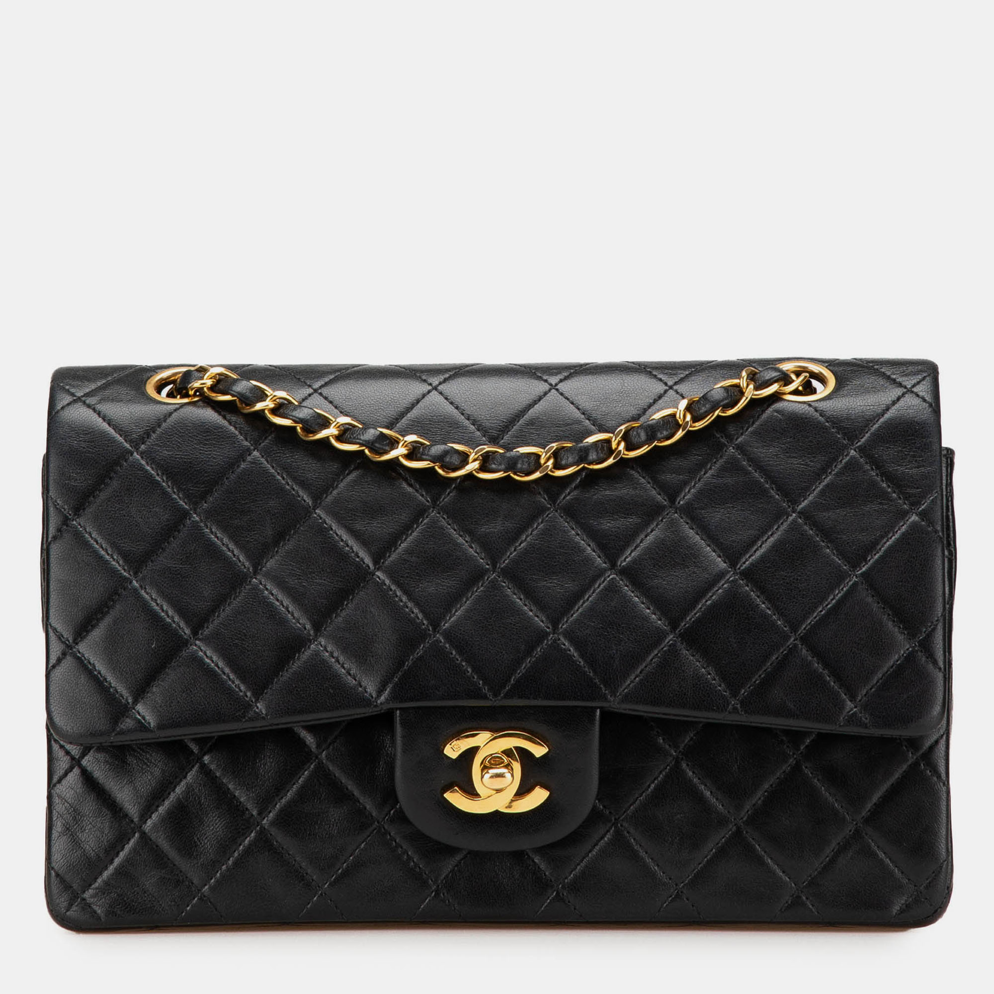 

Chanel Black Medium Classic Lambskin Double Flap