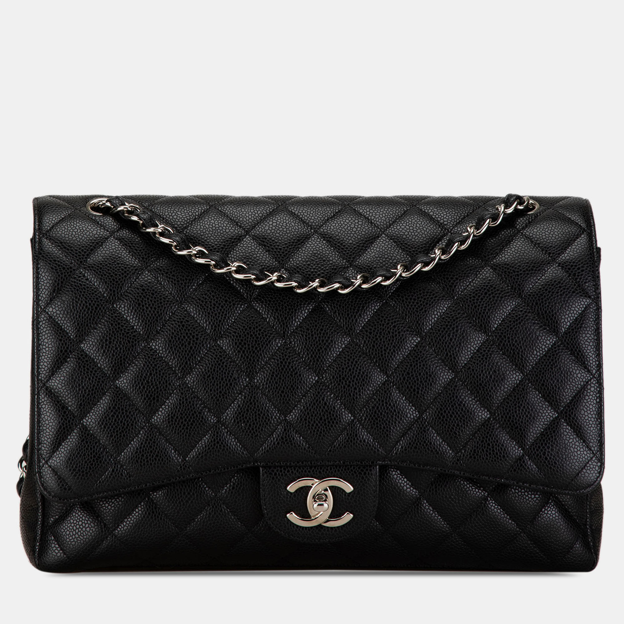 

Chanel Black Maxi Classic Caviar Double Flap