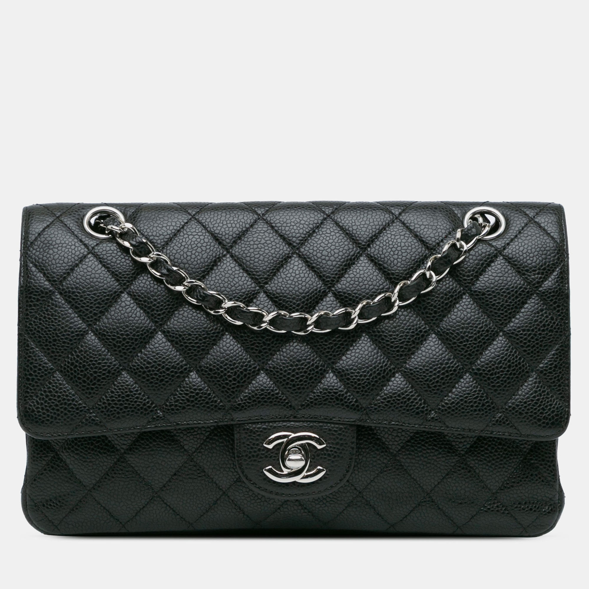 

Chanel Black Medium Classic Caviar Double Flap