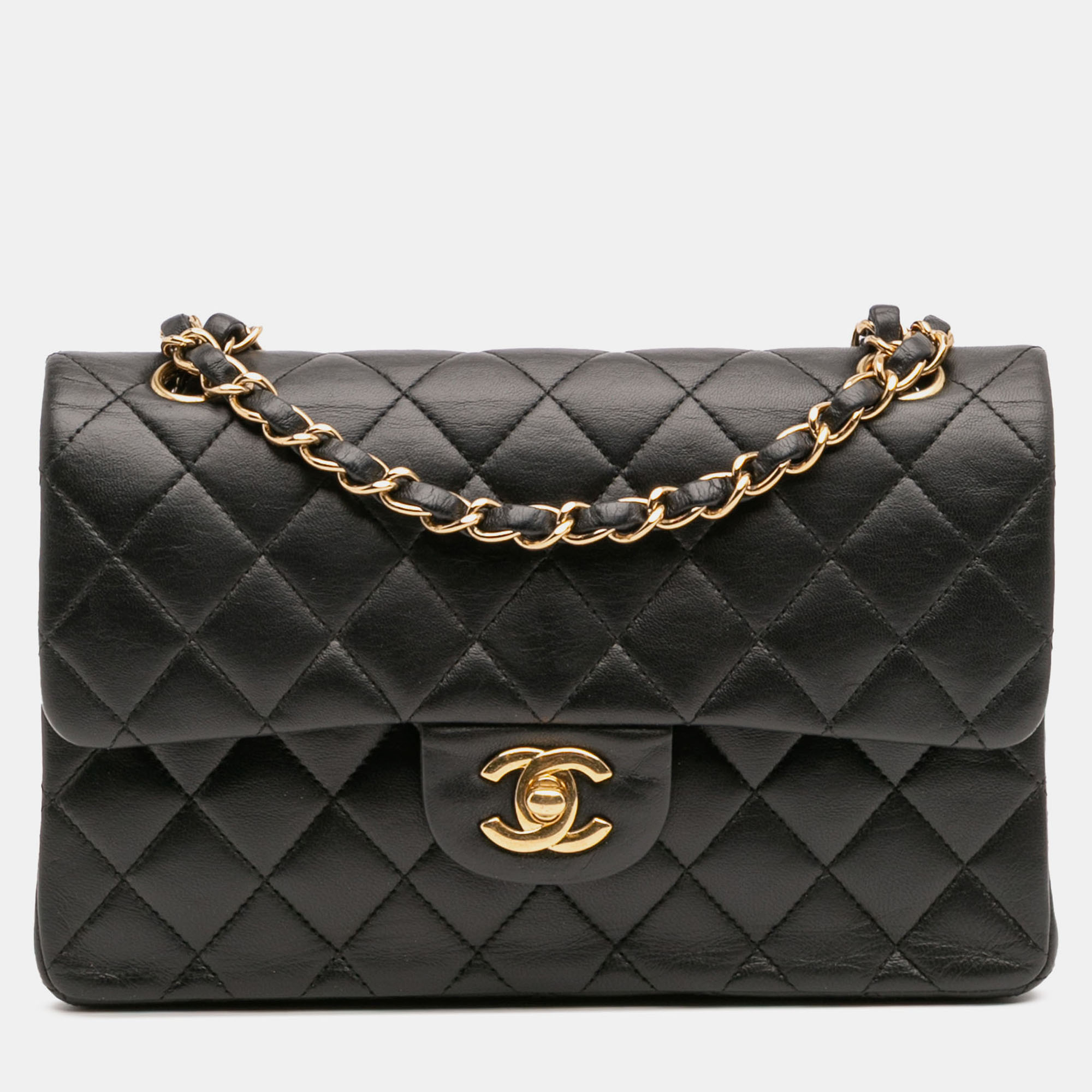 

Chanel Black Small Classic Lambskin Double Flap