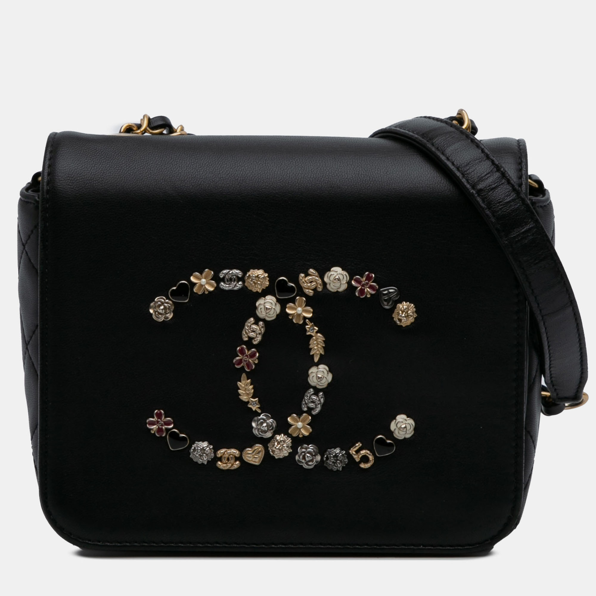 

Chanel Black Lambskin Lucky Charms Flap Crossbody