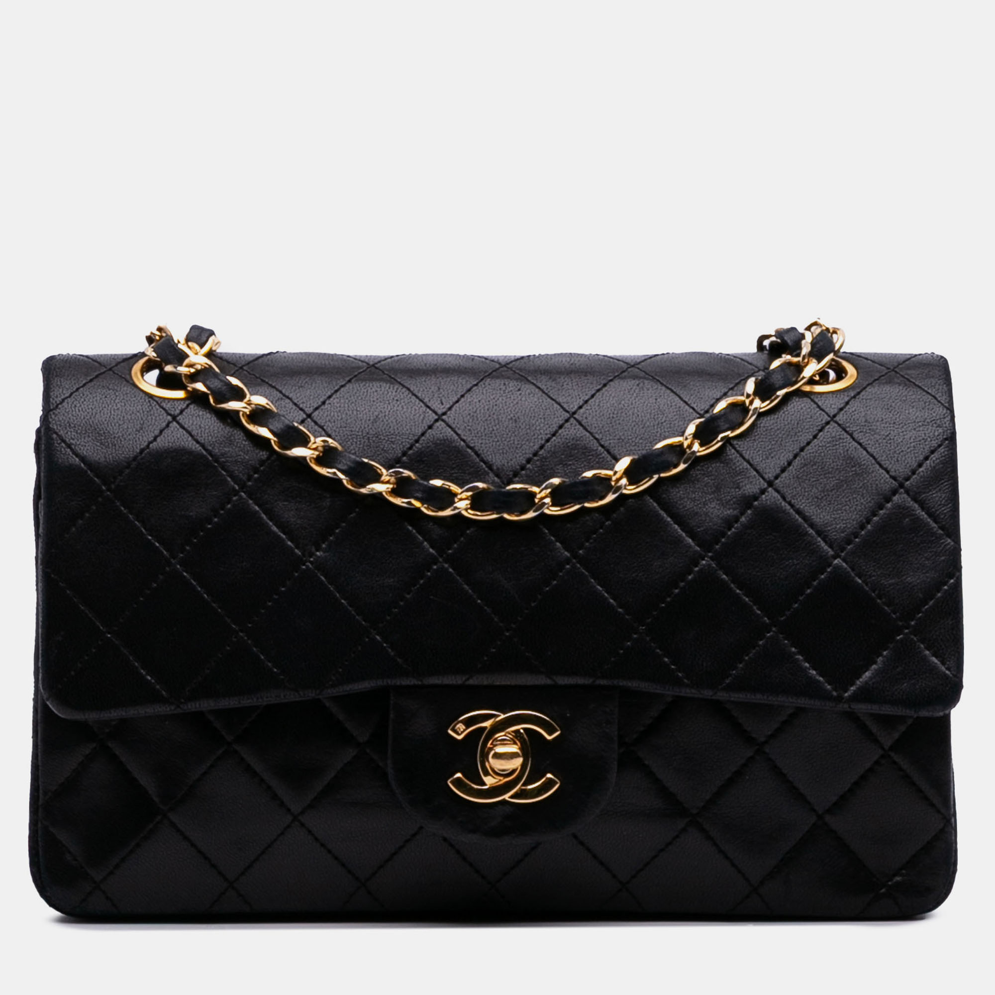 

Chanel Black Small Classic Lambskin Double Flap