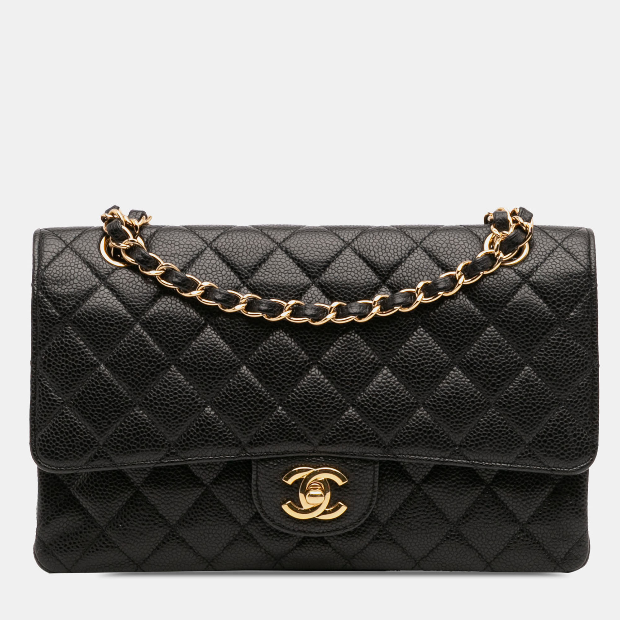 

Chanel Black Medium Classic Caviar Double Flap