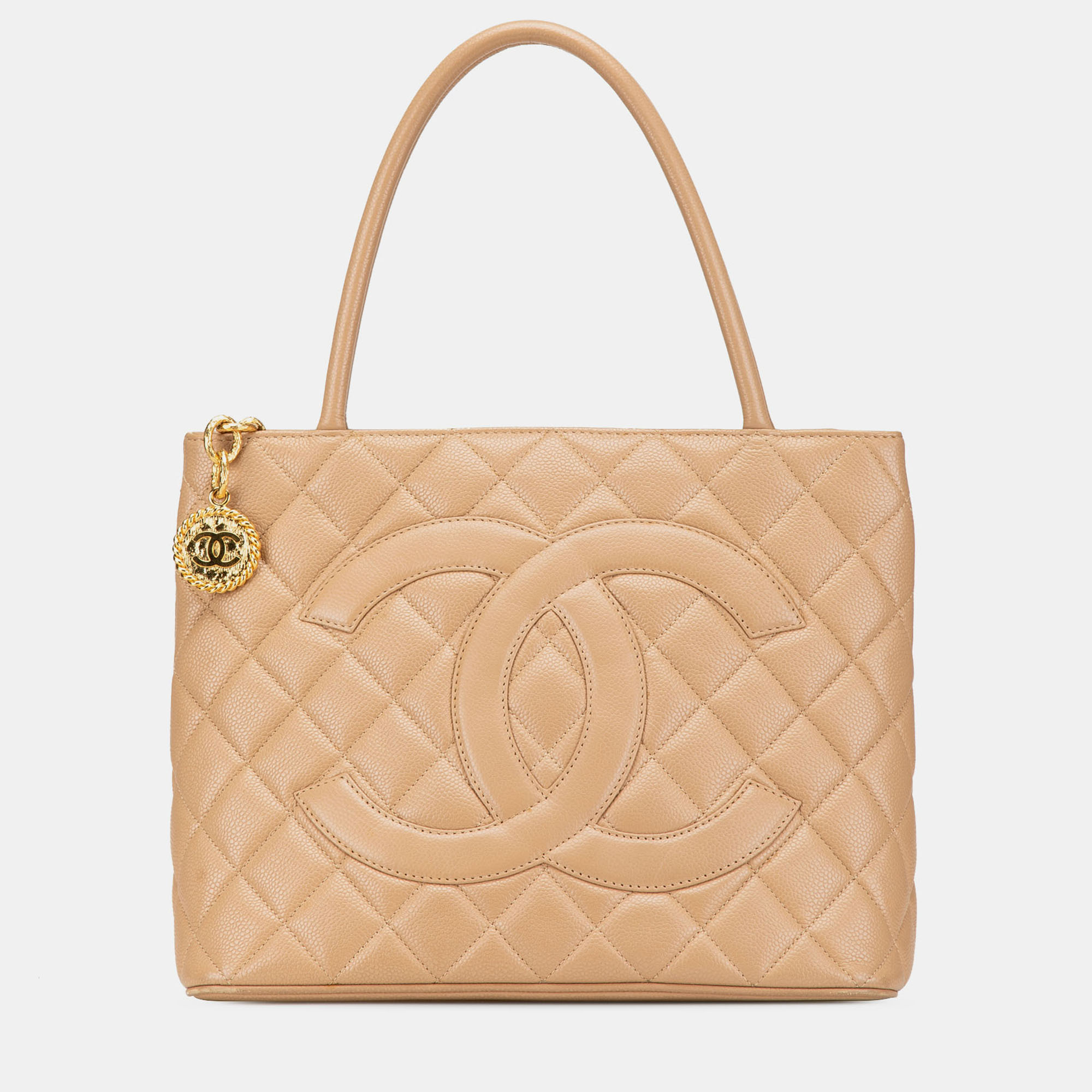 

Chanel Brown Caviar Medallion Tote