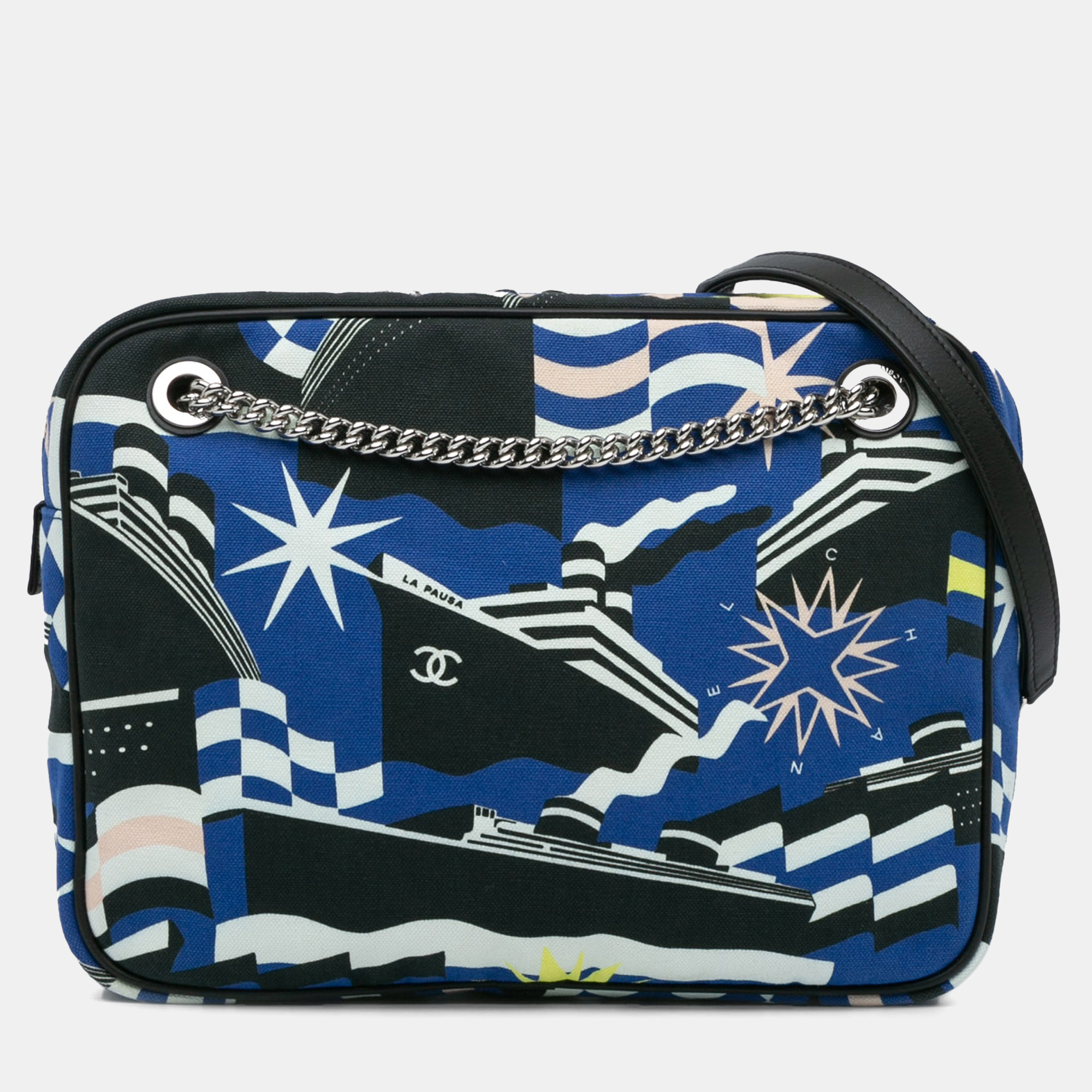 

Chanel Black/Blue Small Canvas La Pausa Bay Camera Bag