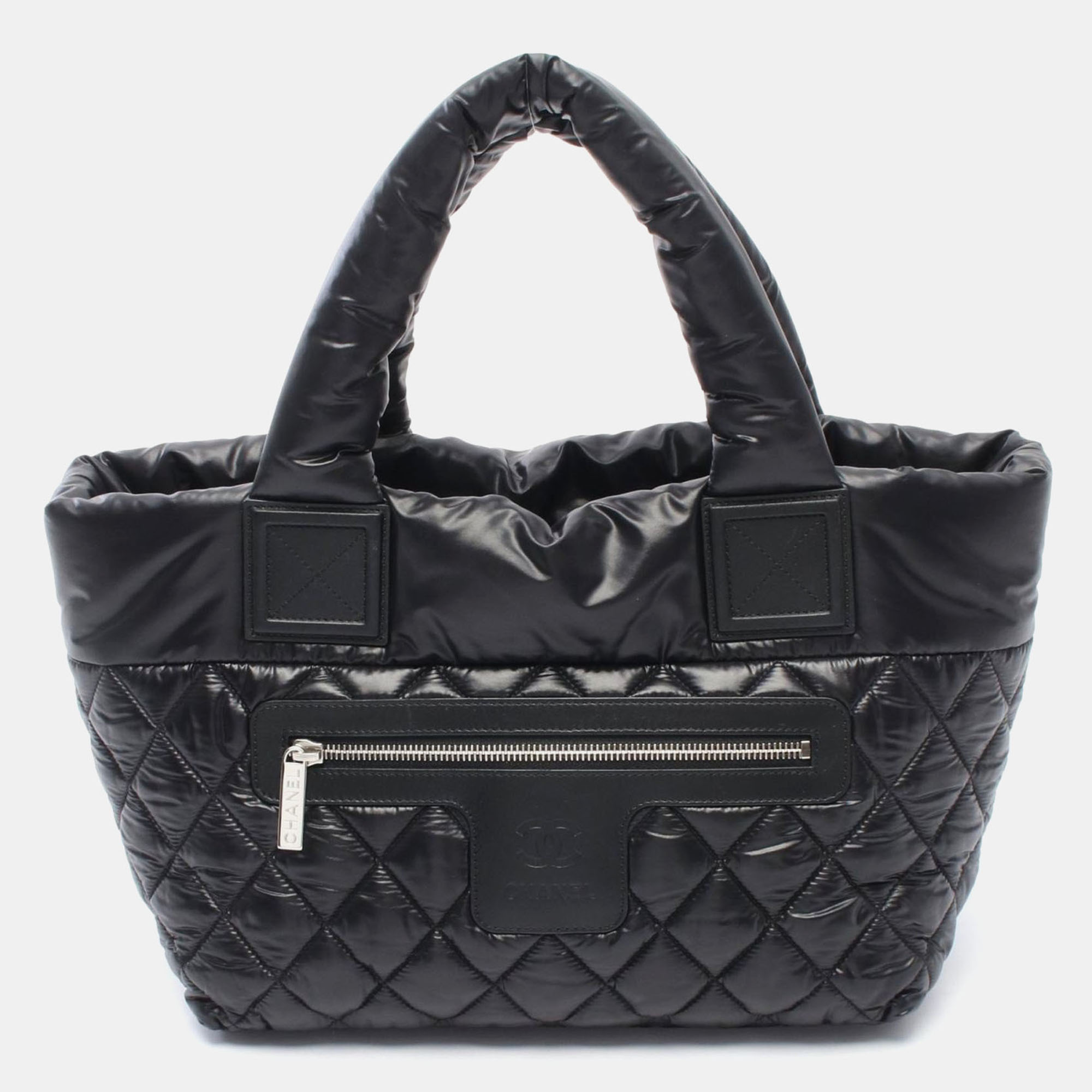 

Chanel Coco Cocoon PM Black Nylon Tote Bag