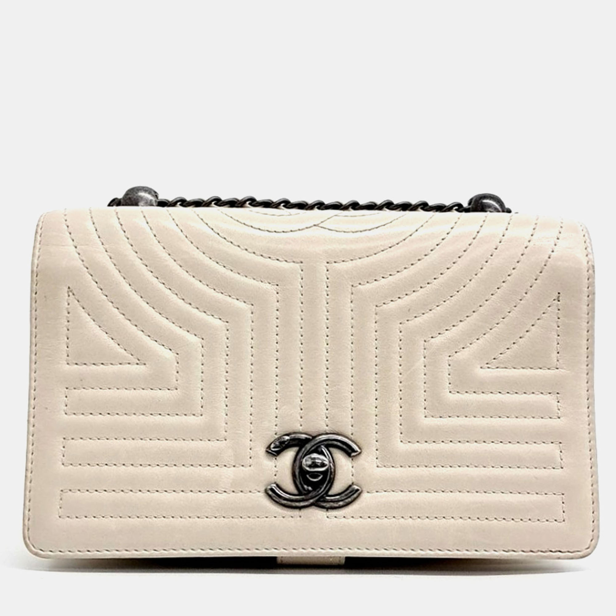 

Chanel Beige Leather WOC Mini Crossbody Bag