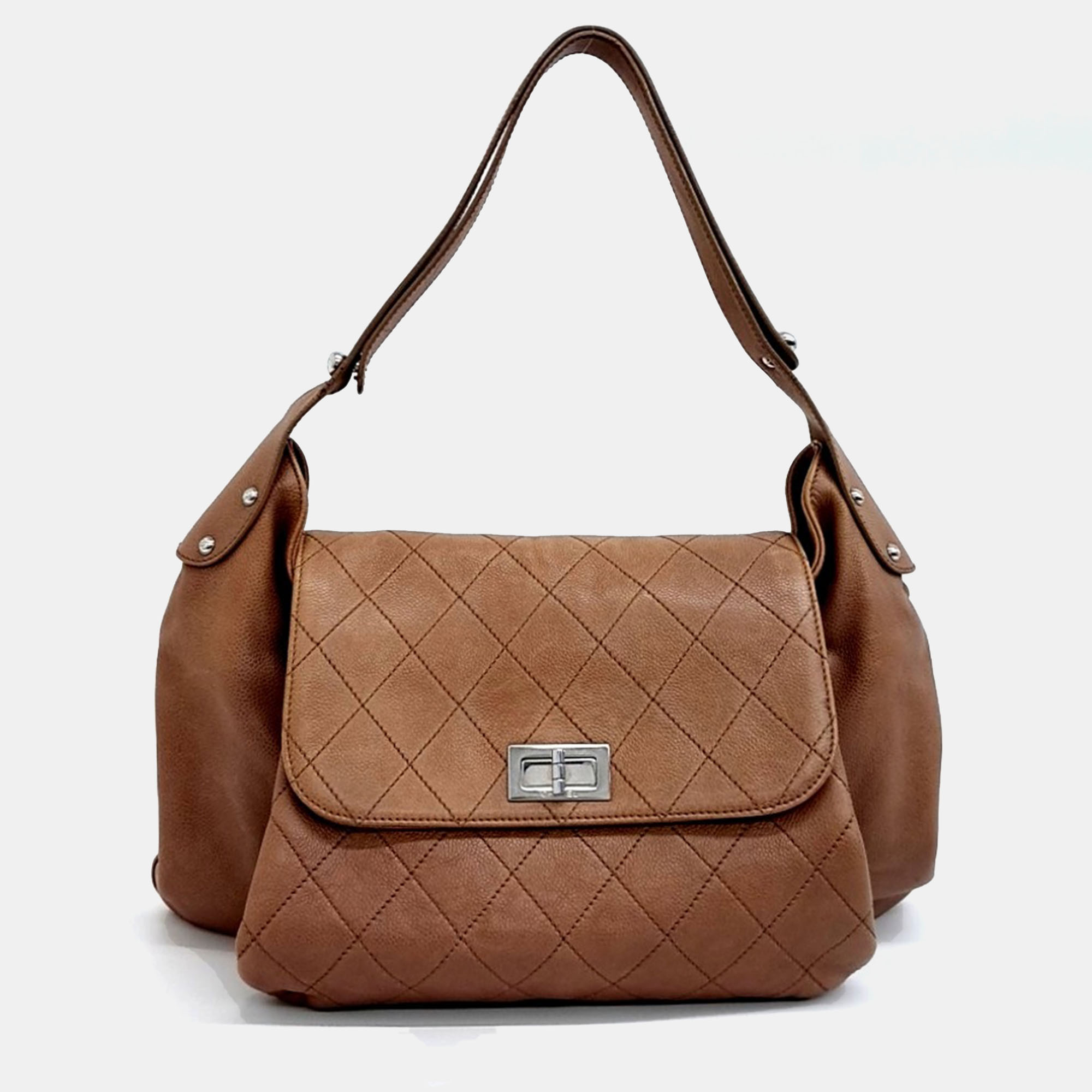 

Chanel Brown Leather Caviar Shoulder Bag