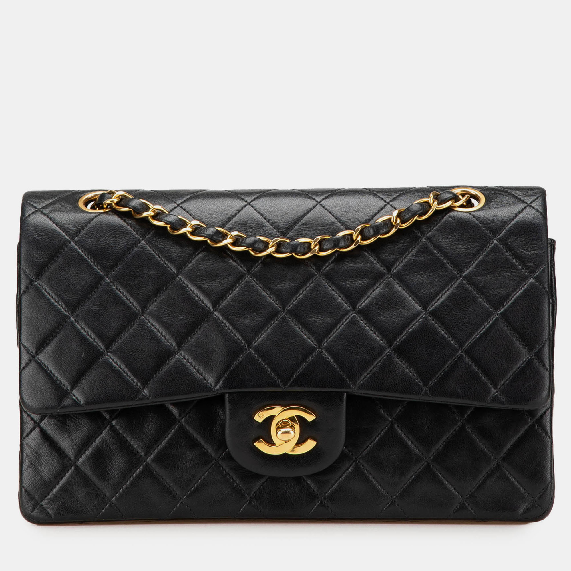 

Chanel Black Medium Classic Lambskin Double Flap