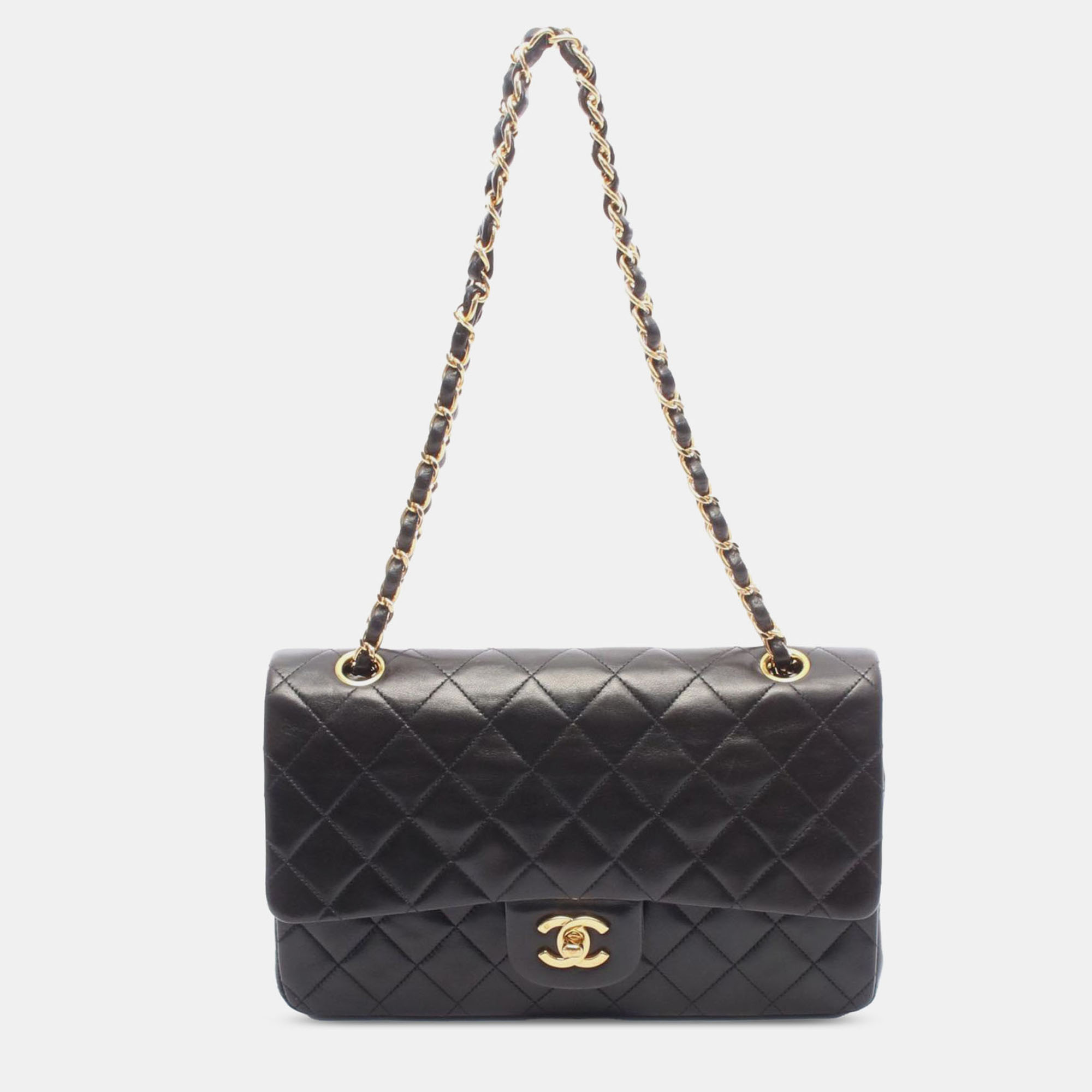

Chanel Black Medium Classic Lambskin Double Flap