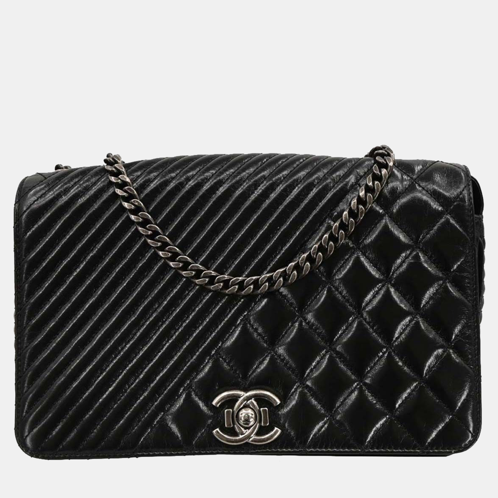 

Chanel Black Calfskin Coco Boy Flap Shoulder Bag