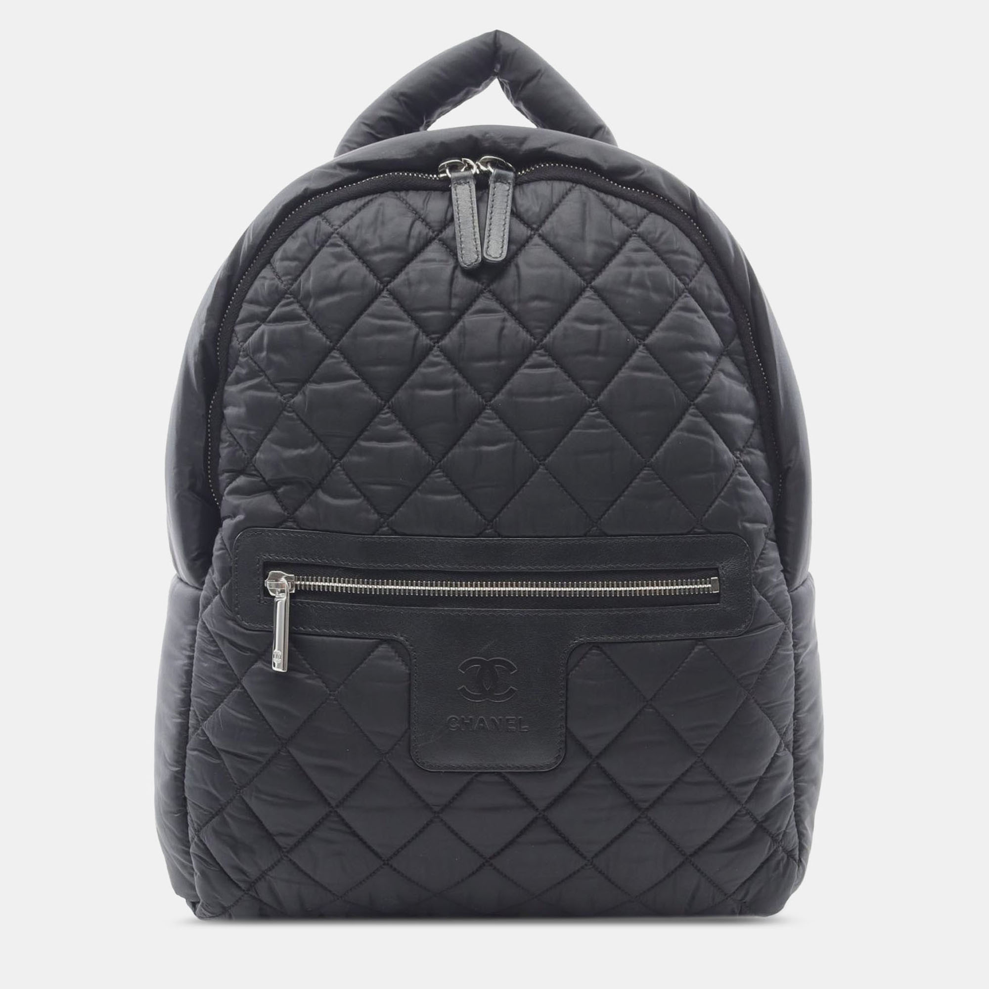 

Chanel Black Quilted Nylon Coco Cocoon Backpack