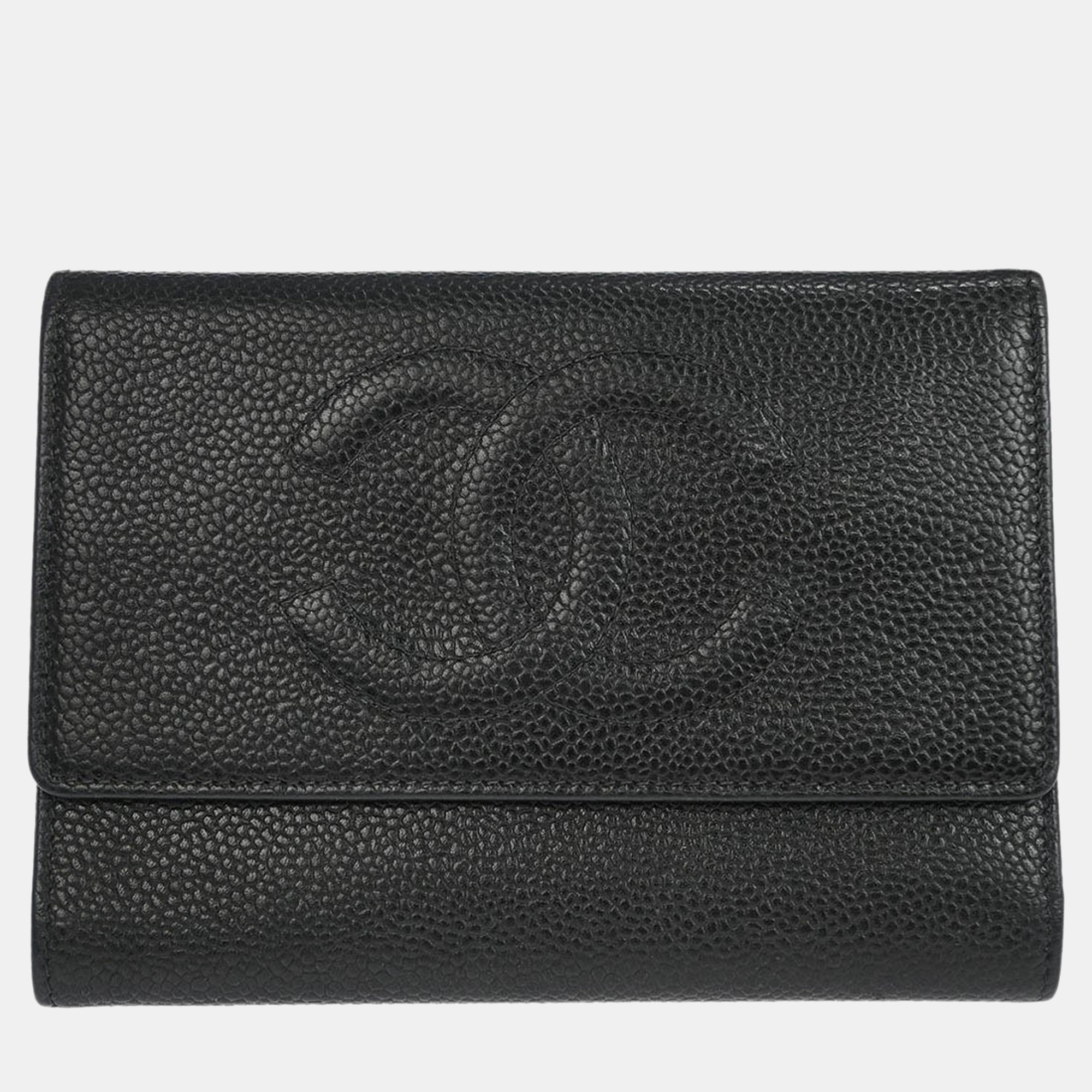 

Chanel Black Calfskin Trifold Wallet
