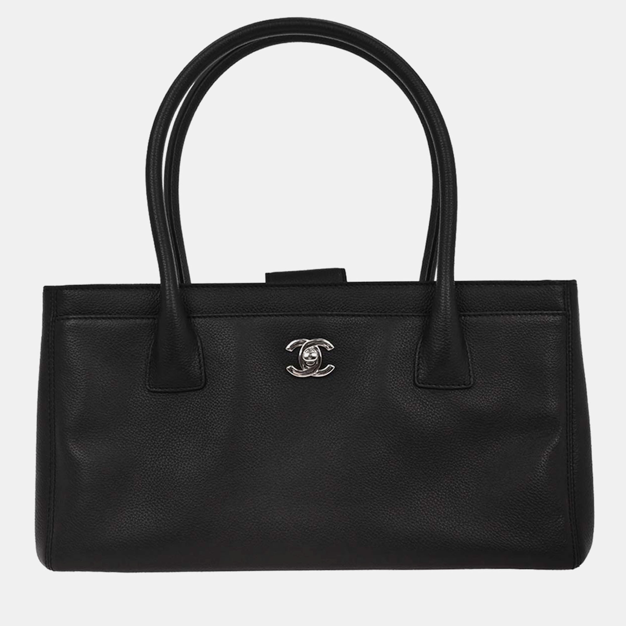 

Chanel Black Calfskin Executive Cerf Tote Bag