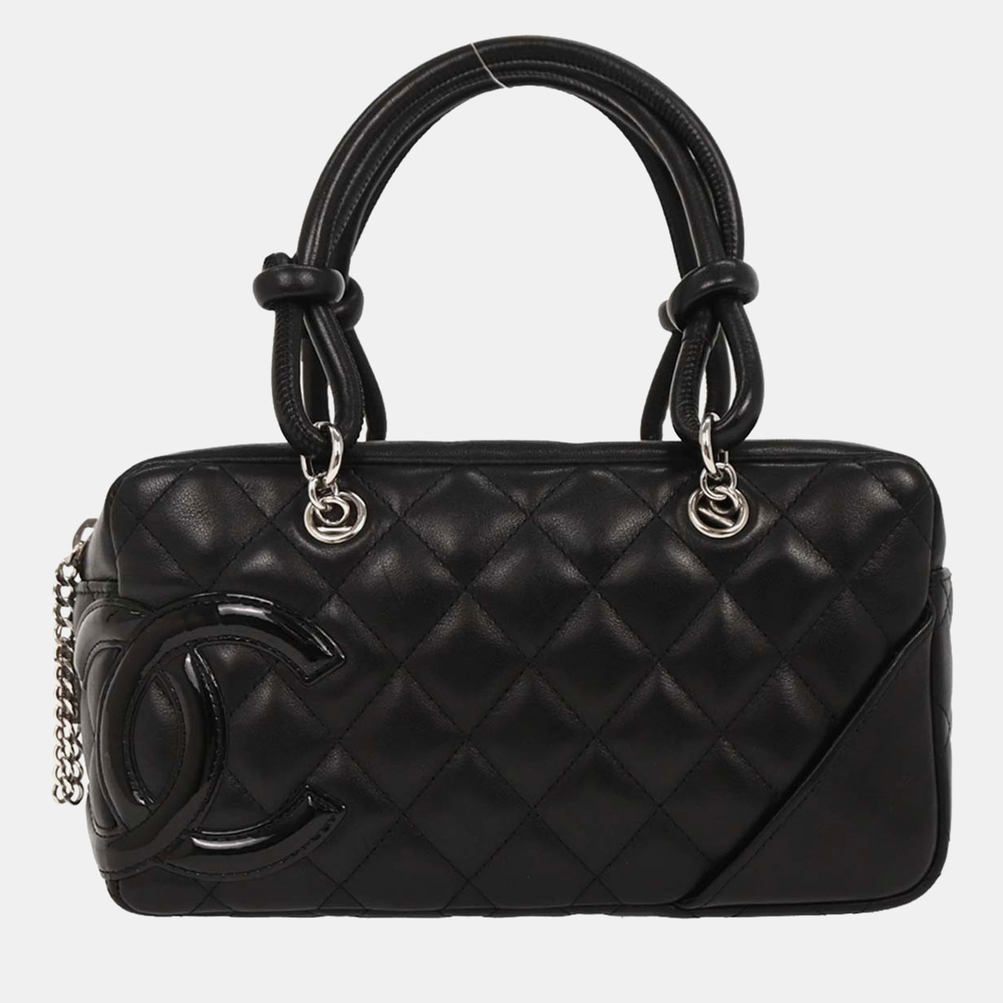 

Chanel Black Calfskin Cambon Ligne Bowling Bag