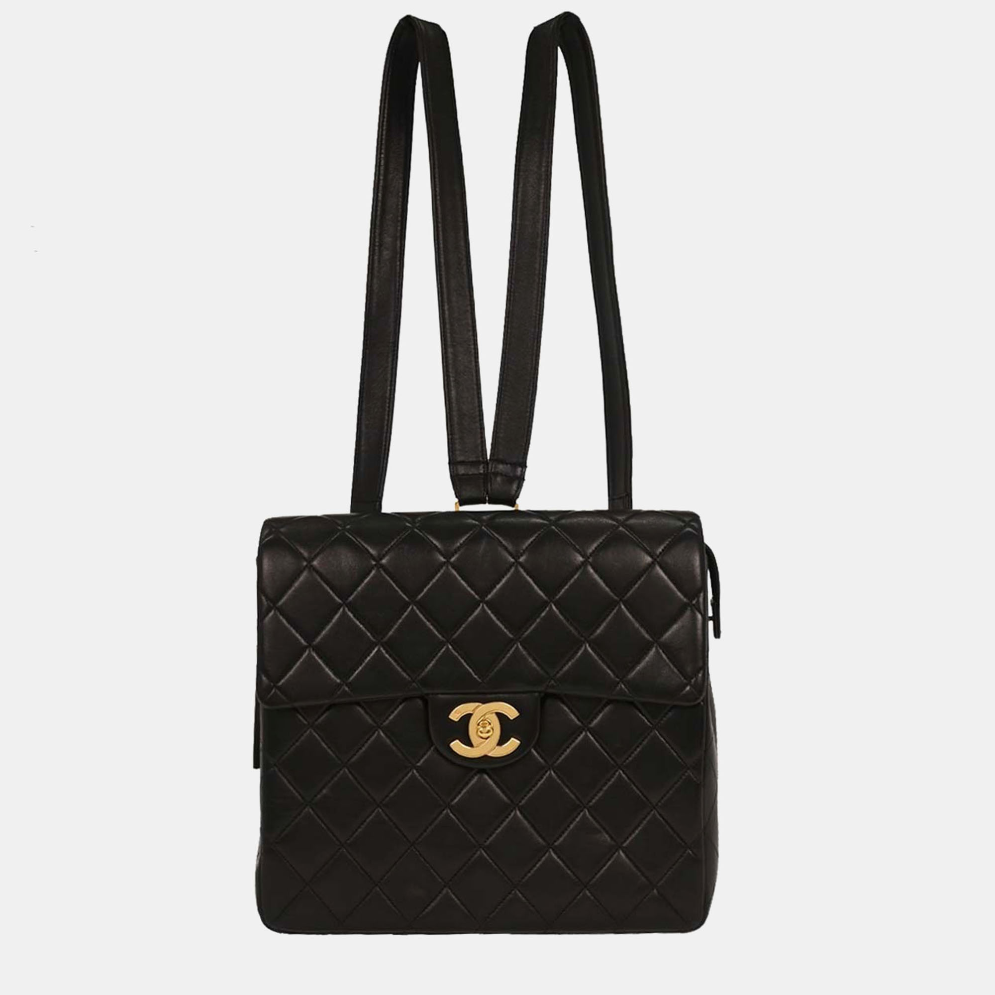 

Chanel Black Lambskin Backpack