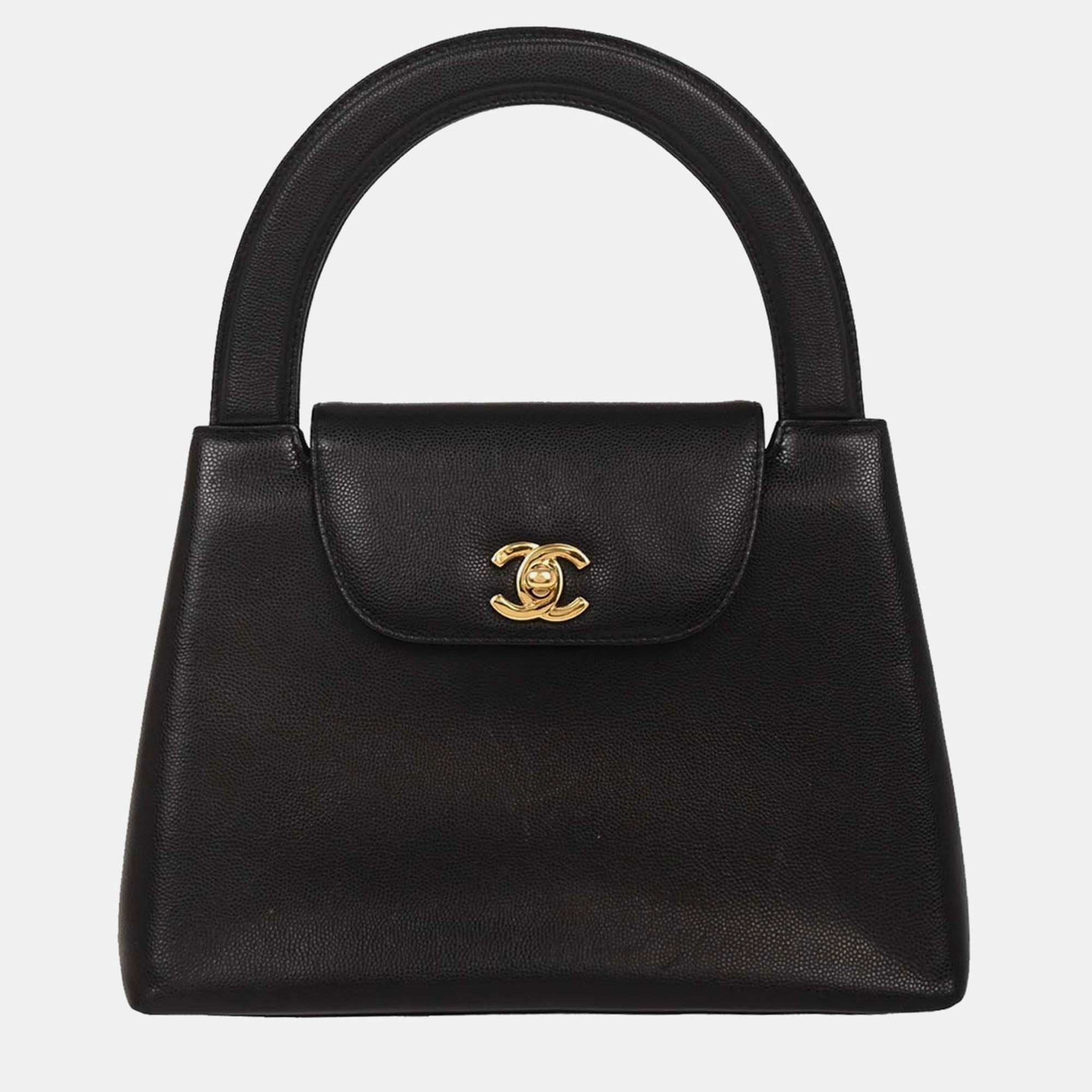 

Chanel Black Calfskin Handbag