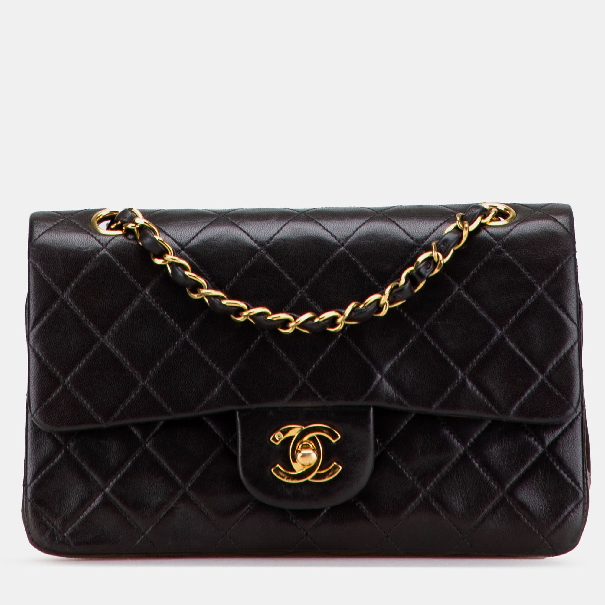 

Chanel Black Small Classic Lambskin Double Flap