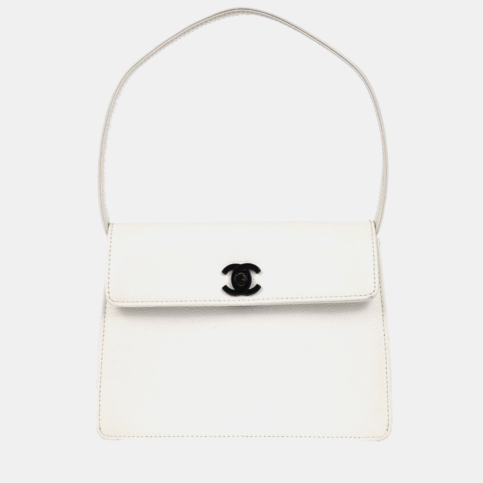 

Chanel White Calfskin Handbag