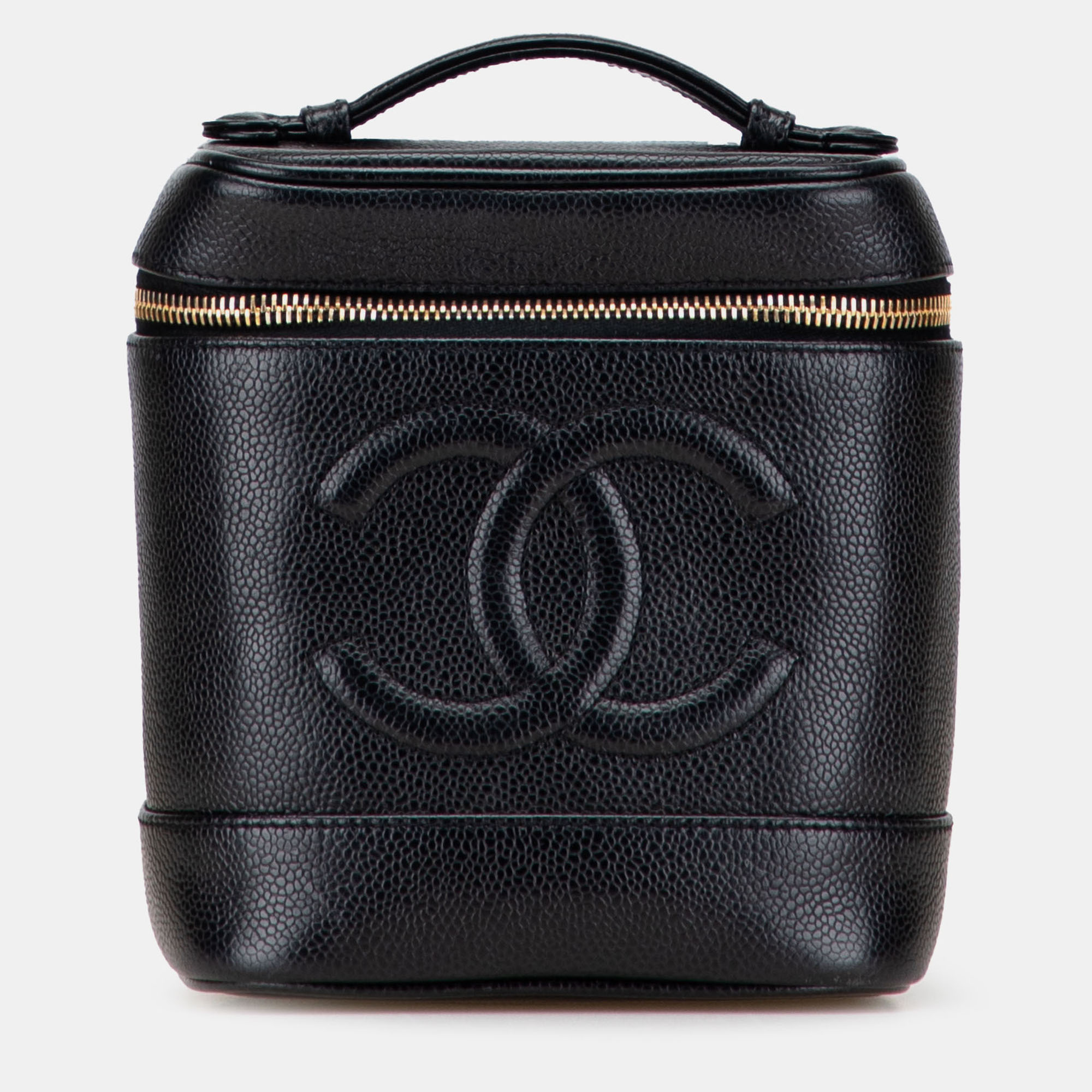 

Chanel Black CC Caviar Vanity Bag