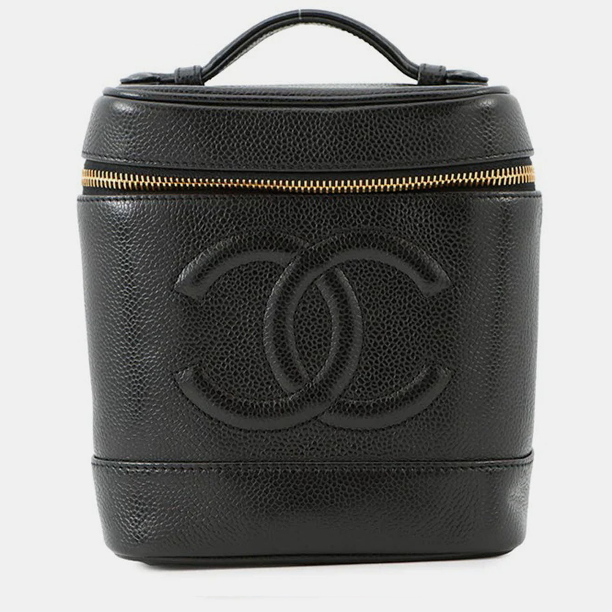 

Chanel Vanity Bag Black Caviar Leather