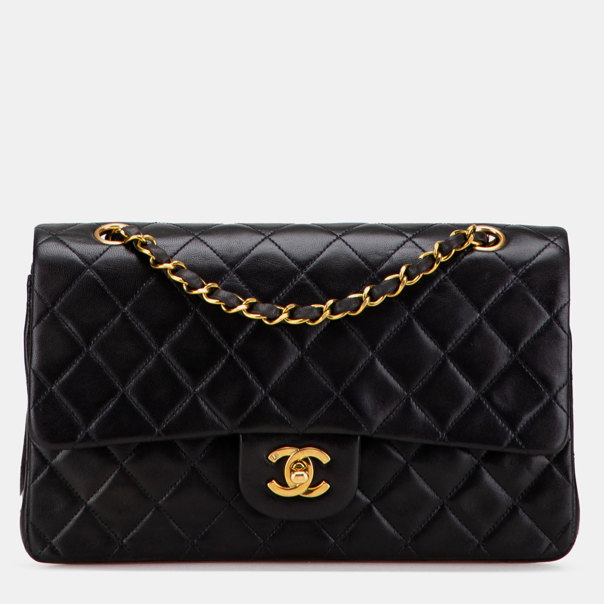 

Chanel Black Medium Classic Lambskin Double Flap