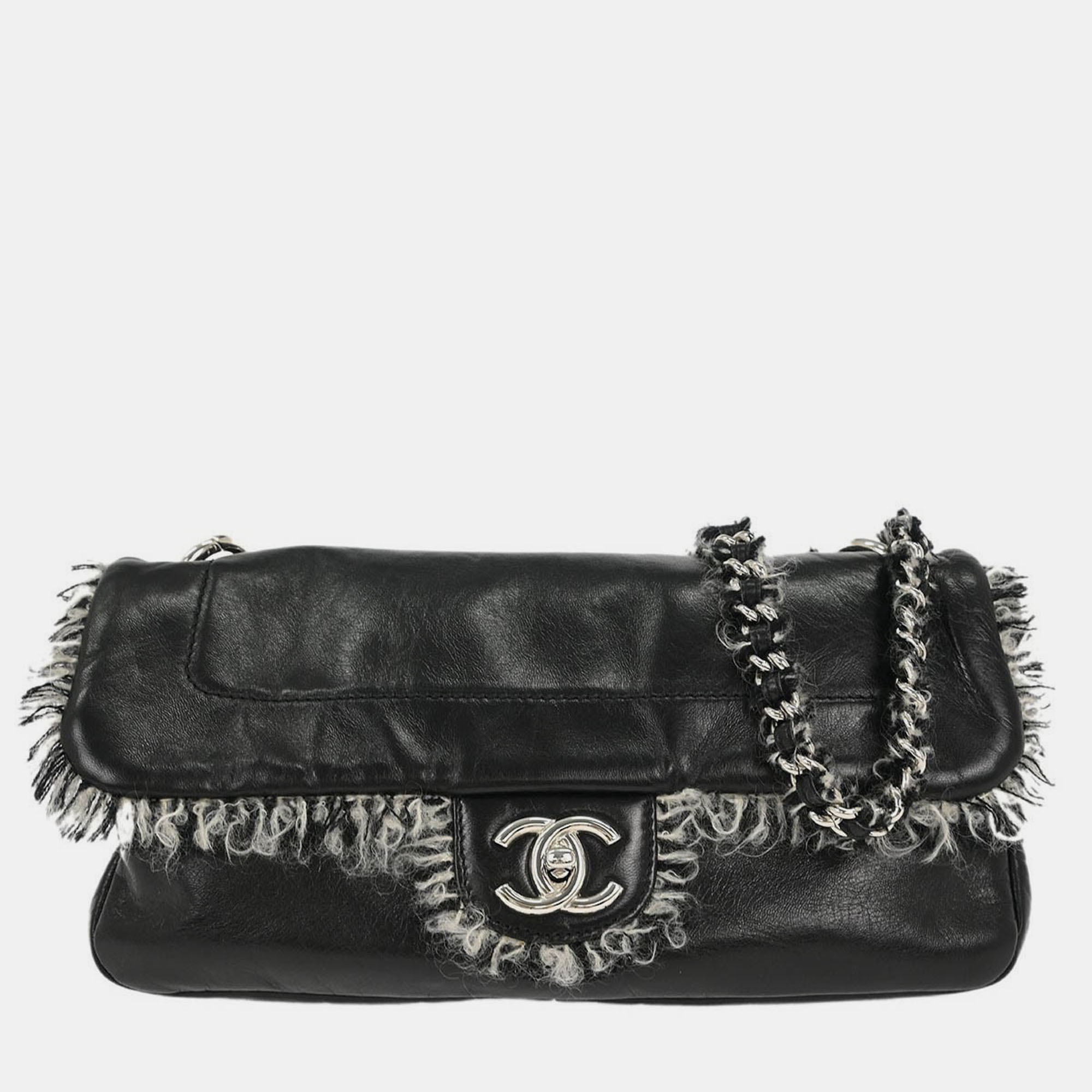 

Chanel Black Lambskin Shoulder Bag