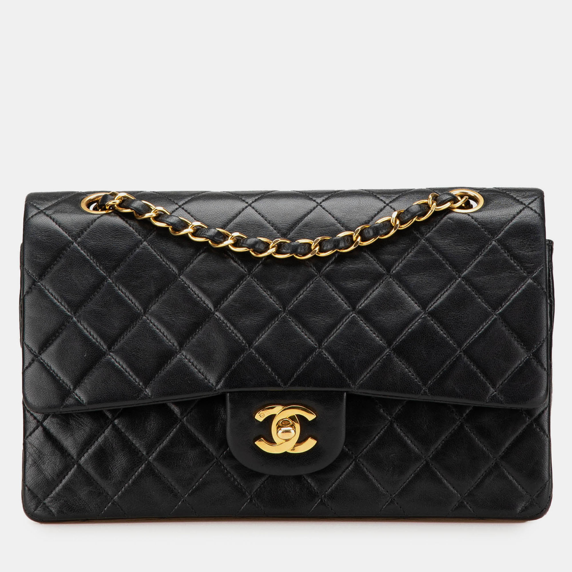 

Chanel Black Medium Classic Lambskin Double Flap