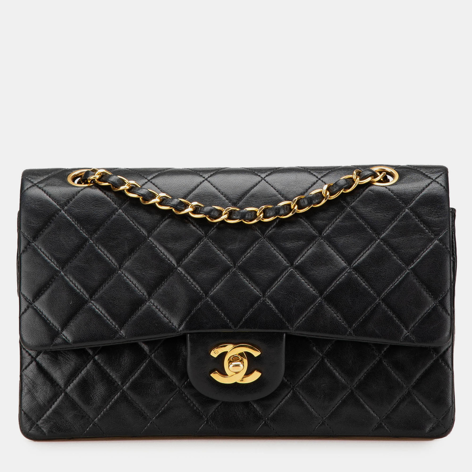 

Chanel Black Medium Classic Lambskin Double Flap