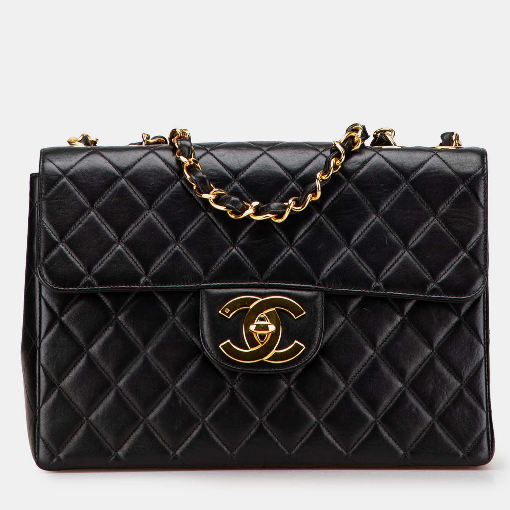 

Chanel Black Jumbo  Classic Lambskin Single Flap