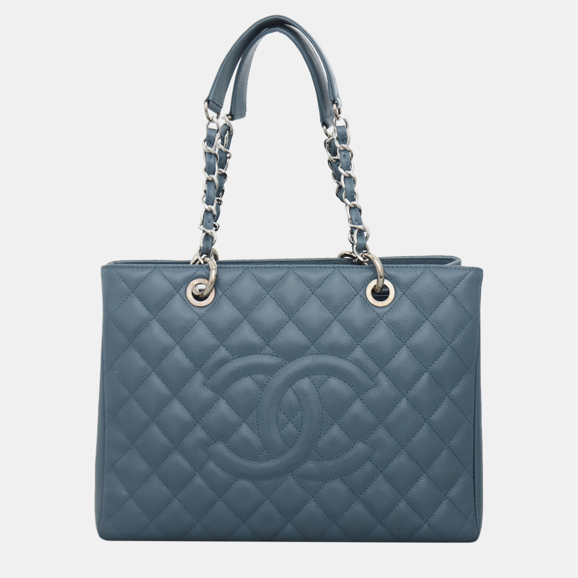 

Chanel Caviar Quilted Grand Shopping Tote GST, Blue
