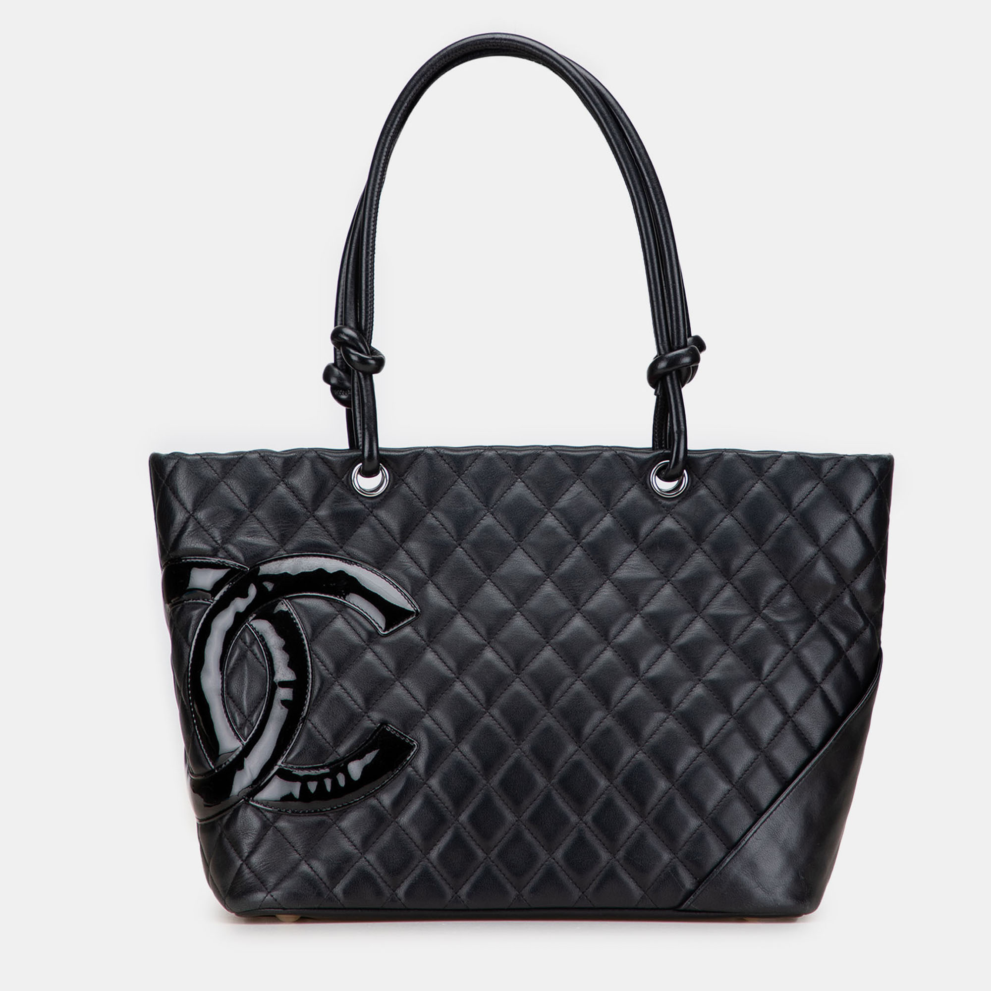 

Chanel Black Large Lambskin Cambon Ligne Tote