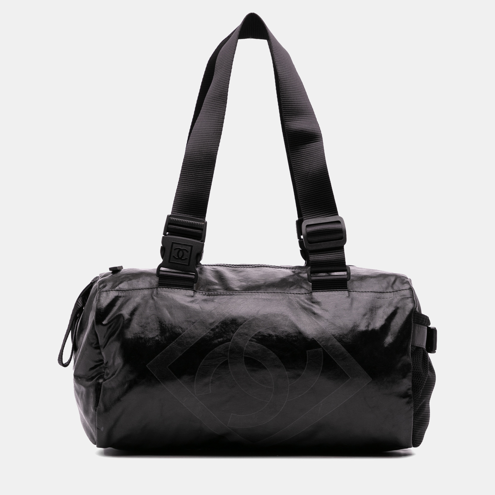 

Chanel Black Sports Line Nylon Duffle Bag