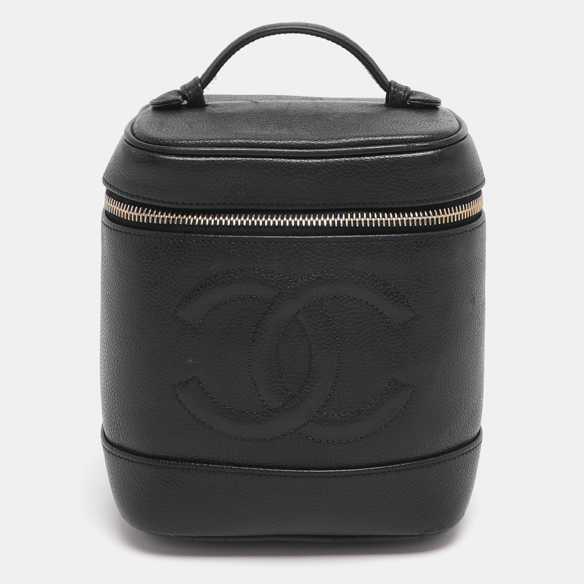 

Chanel Black Caviar Leather Vanity Case