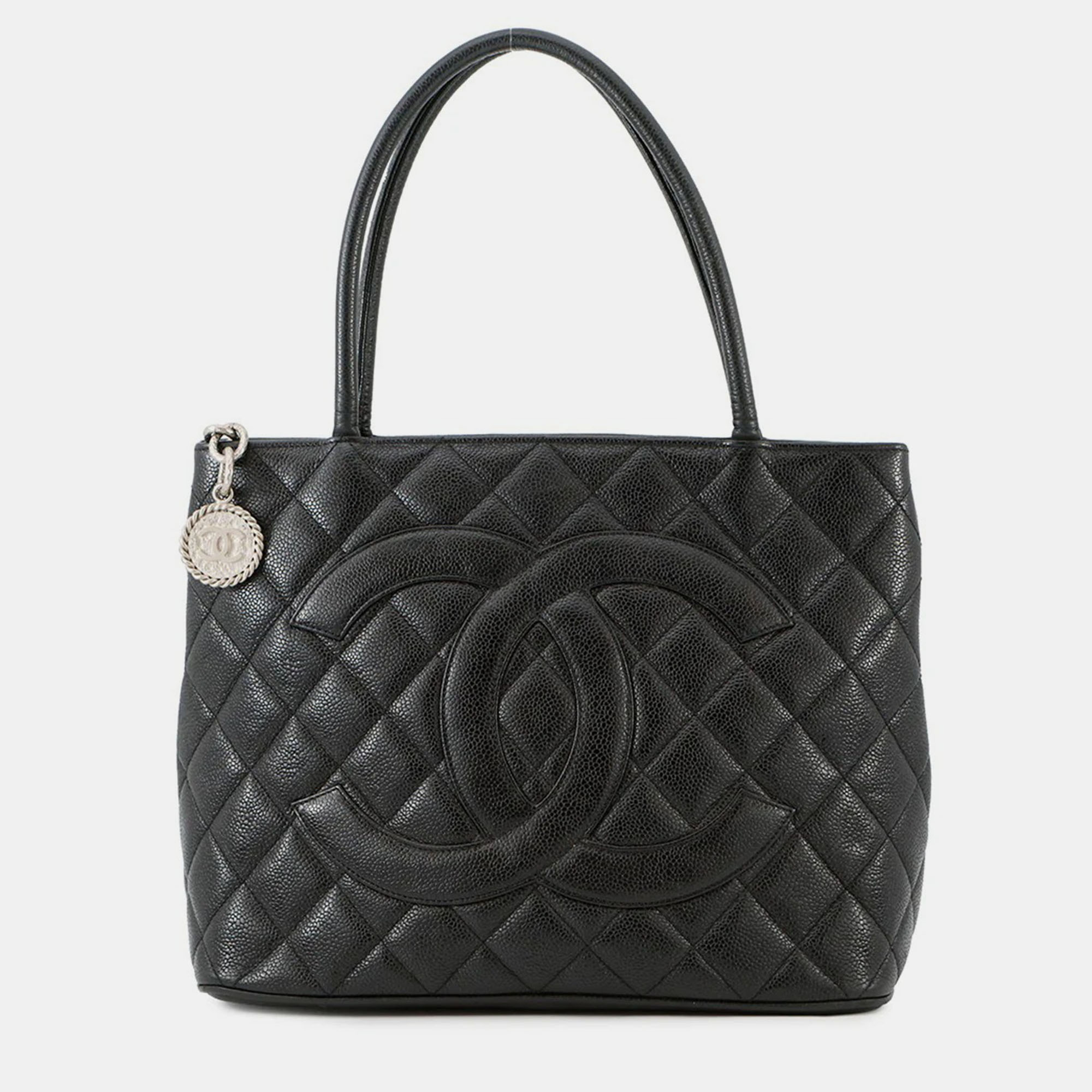

Chanel Medallion Tote Black Caviar Leather