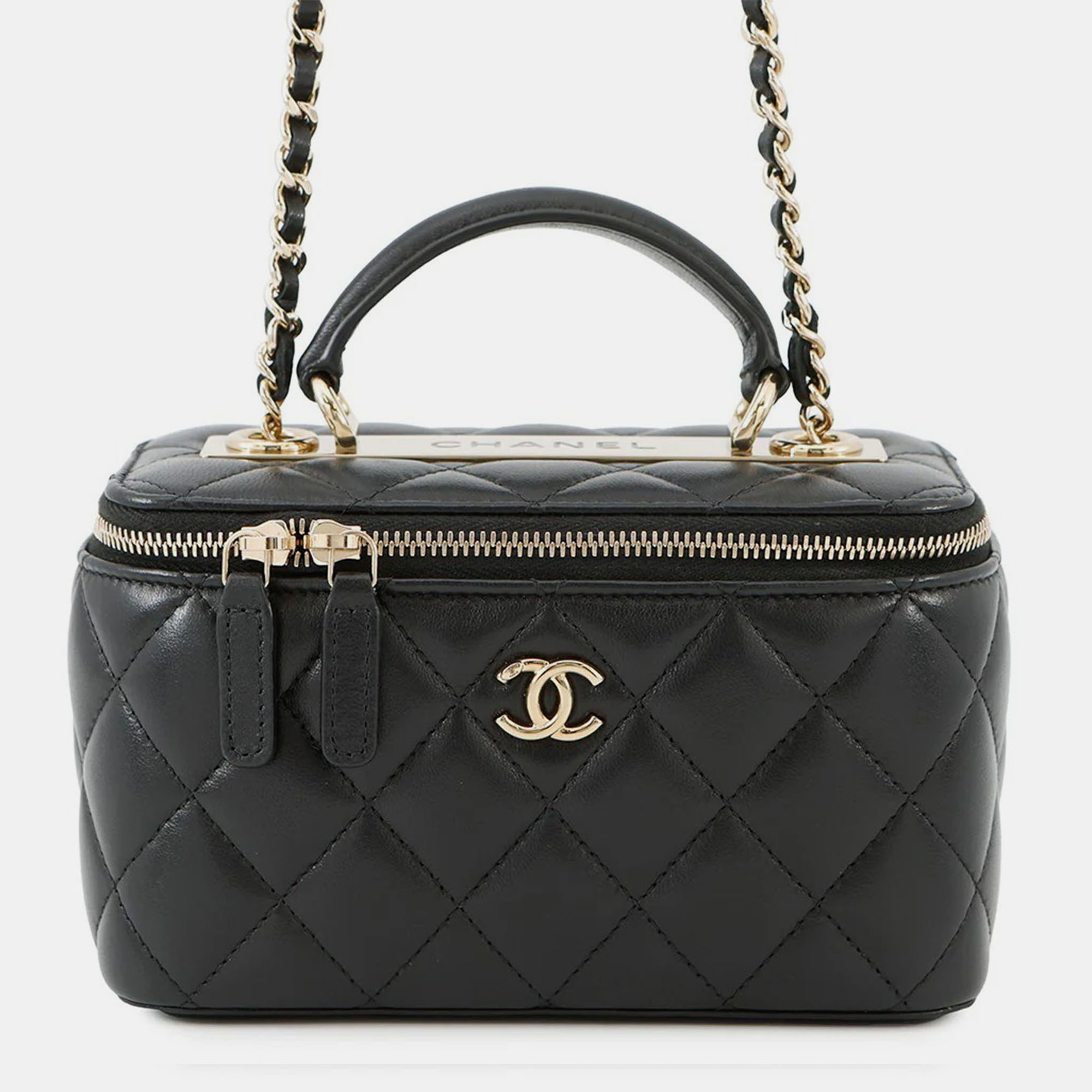 

Chanel Matelasse Chain Vanity Black Lambskin