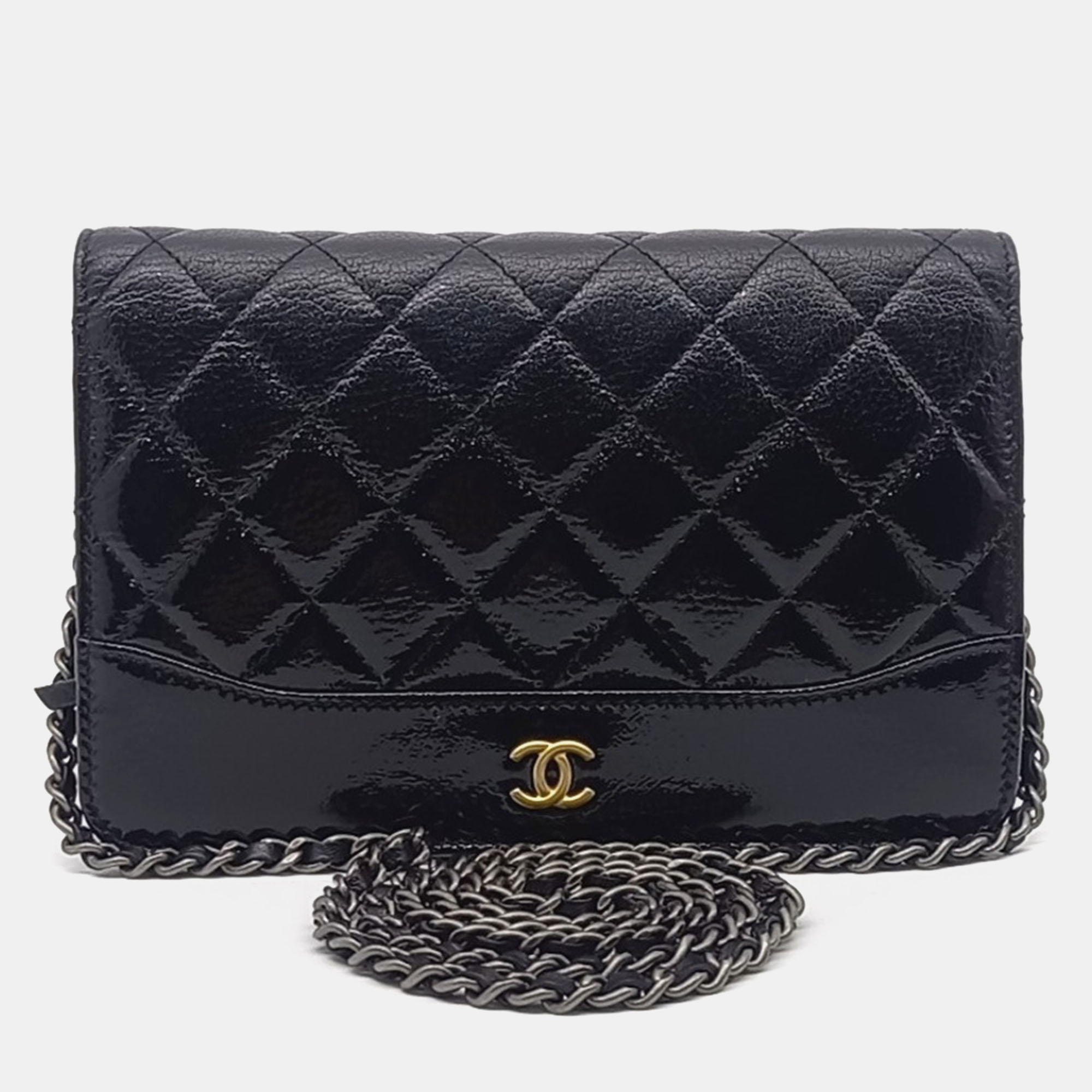 

Chanel Black Leather Gabrielle WOC Mini Crossbody Bag