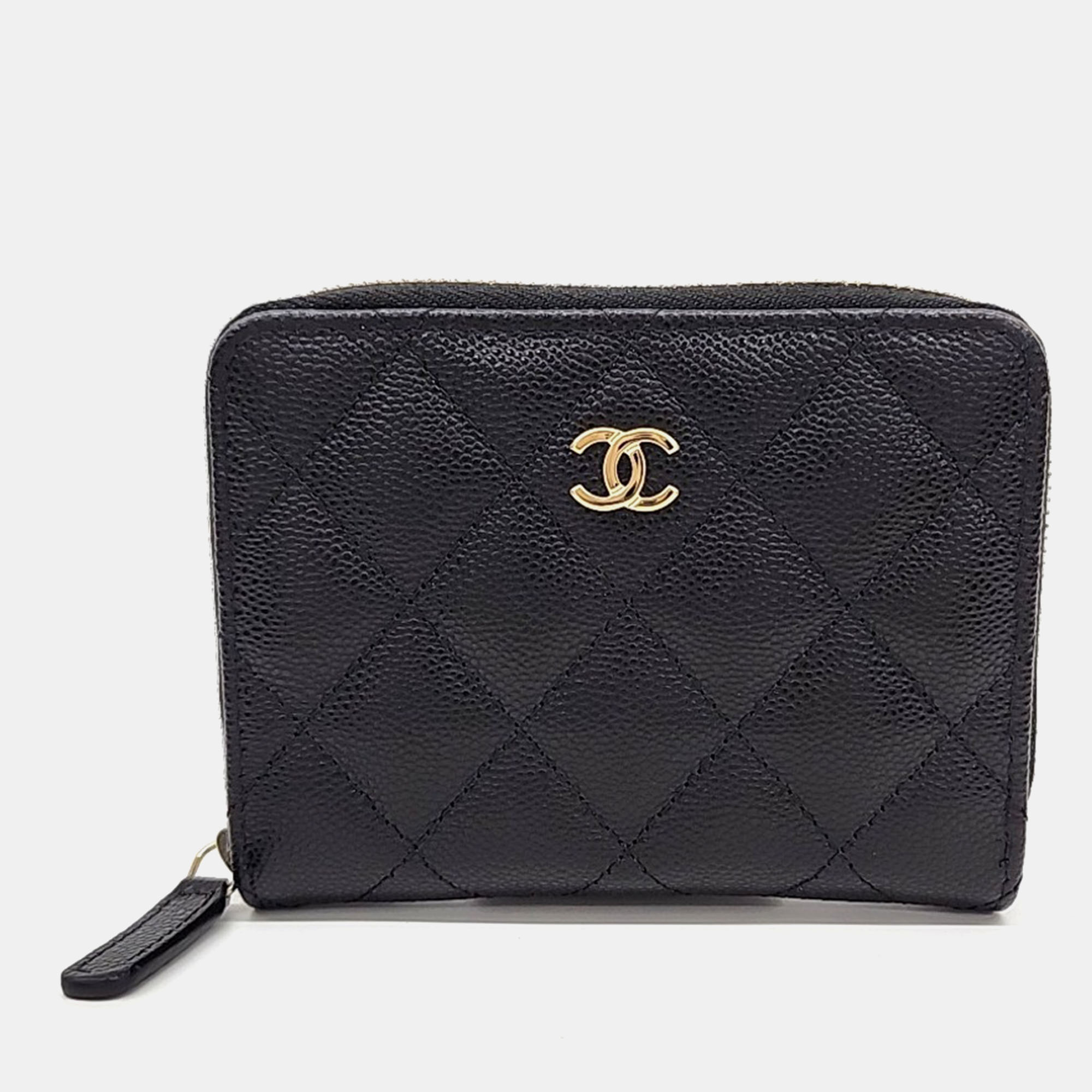 

Chanel Black Leather Caviar Medium Wallet