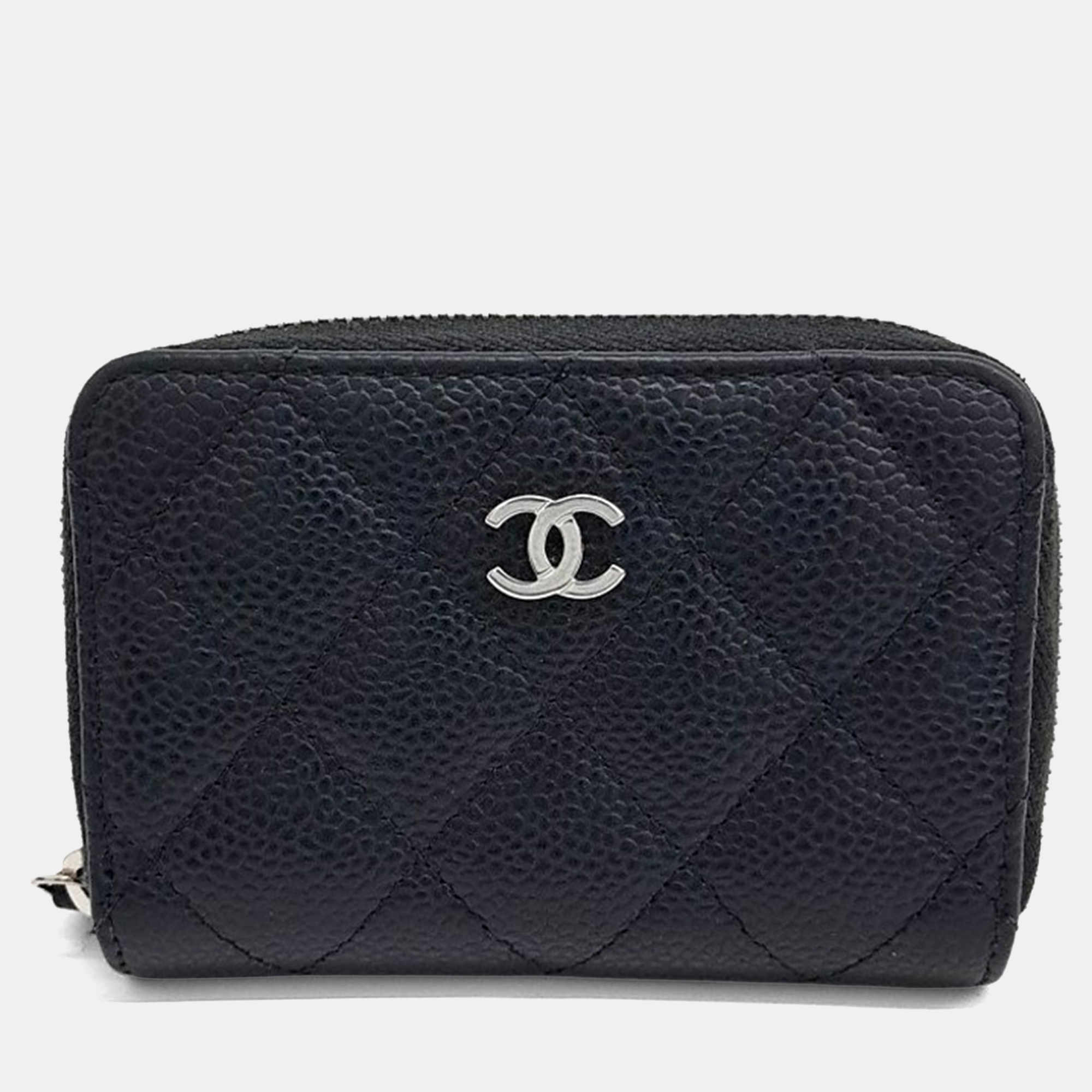 

Chanel Black Leather Caviar Card Holder