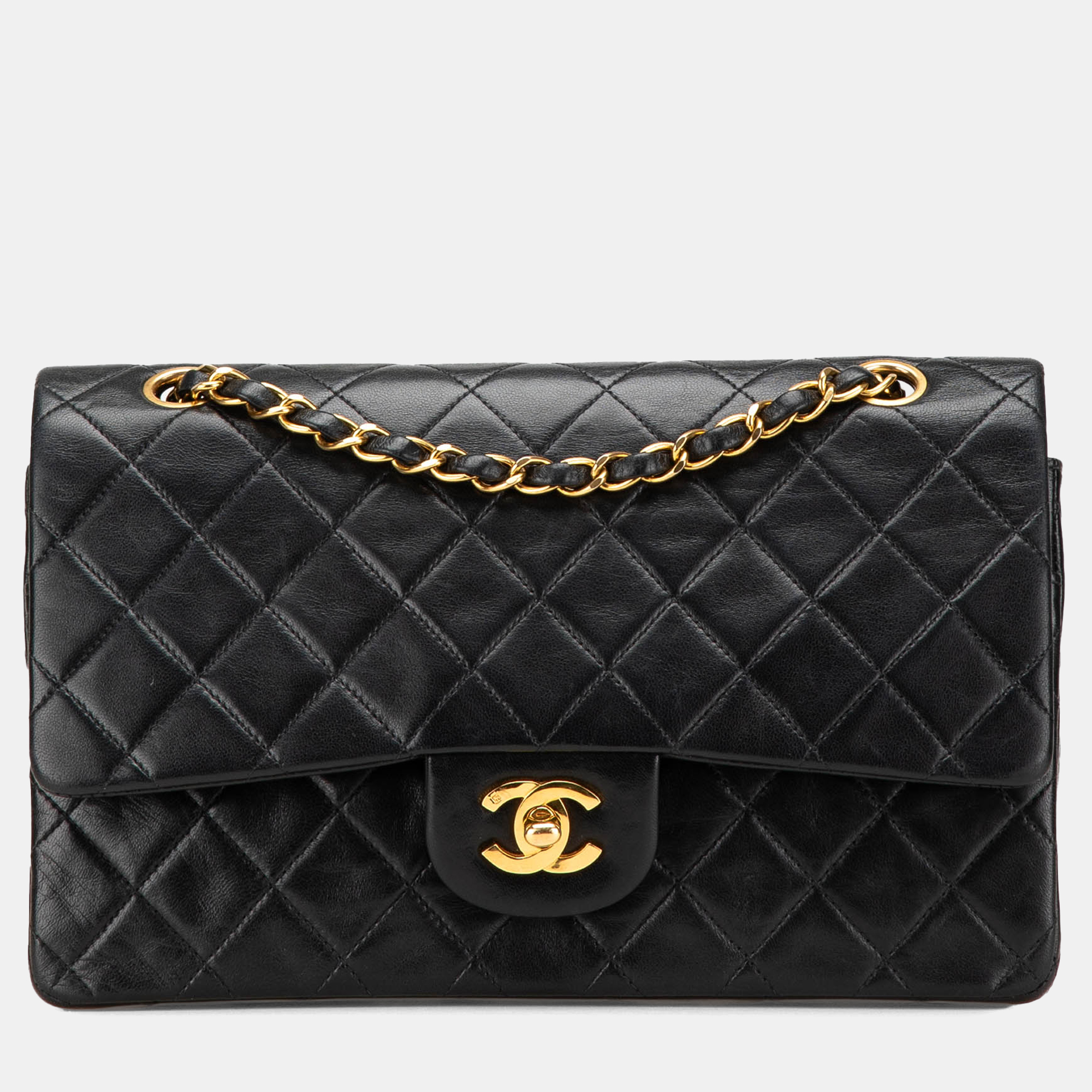 

Chanel Black Medium Classic Lambskin Double Flap