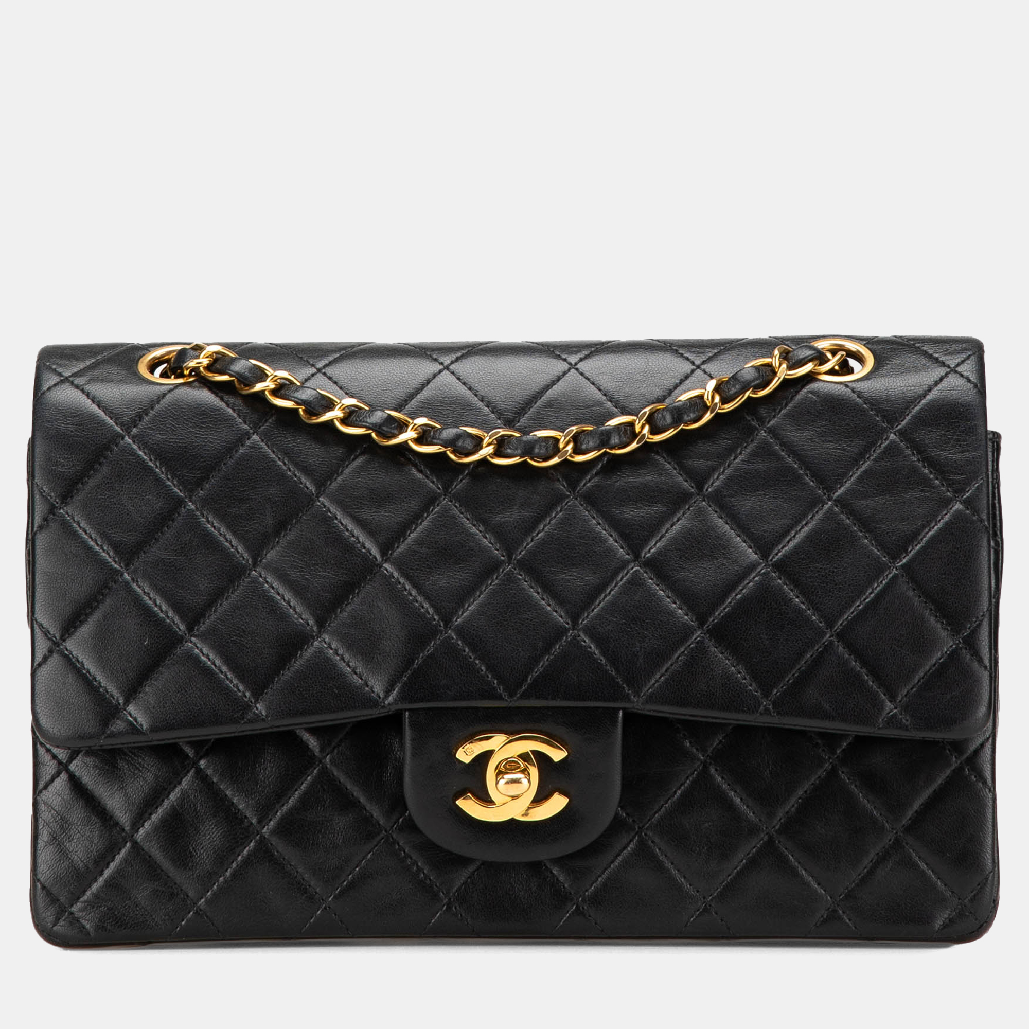 

Chanel Black Medium Classic Lambskin Double Flap