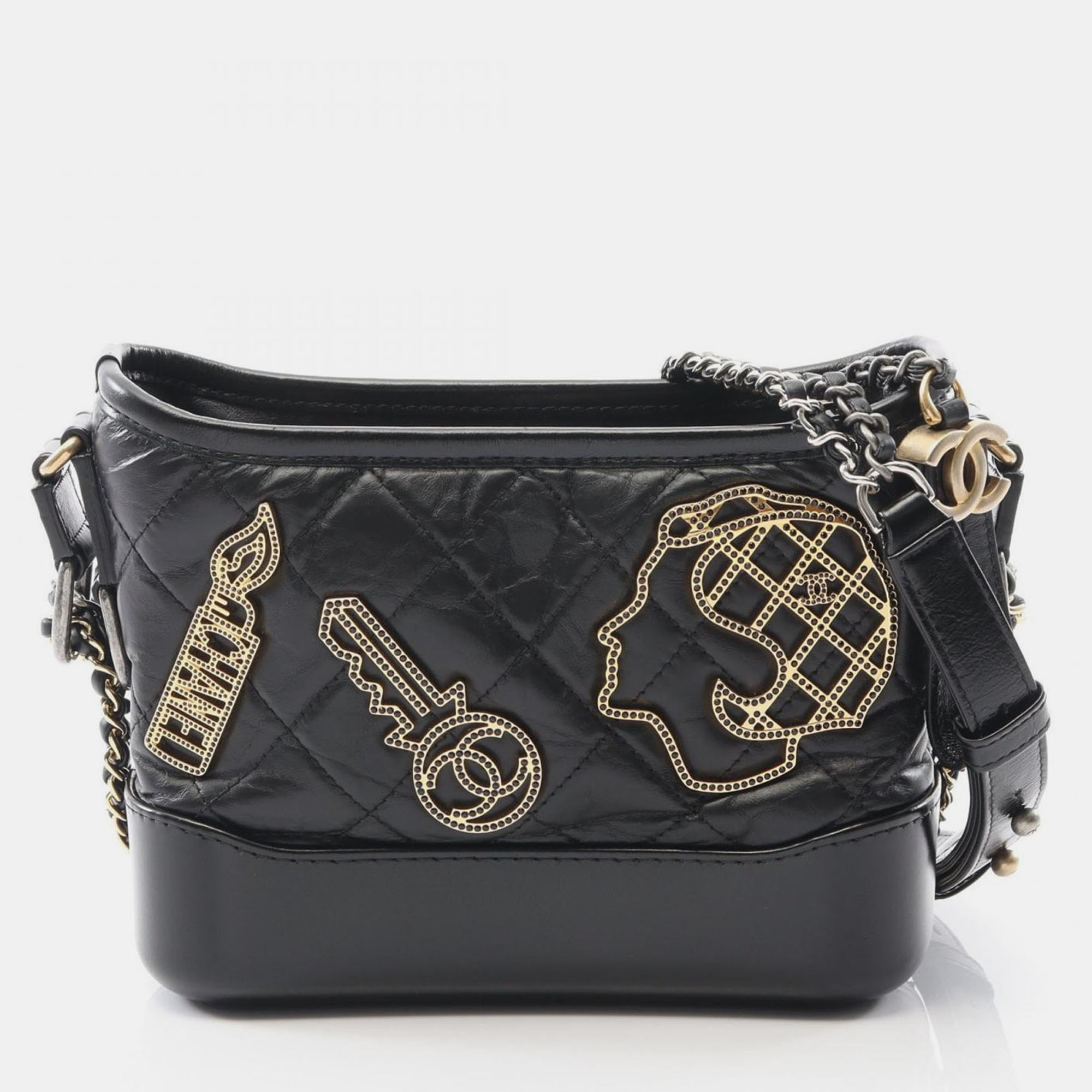 

Chanel Gabrielle  Black Leather Shoulder Bag