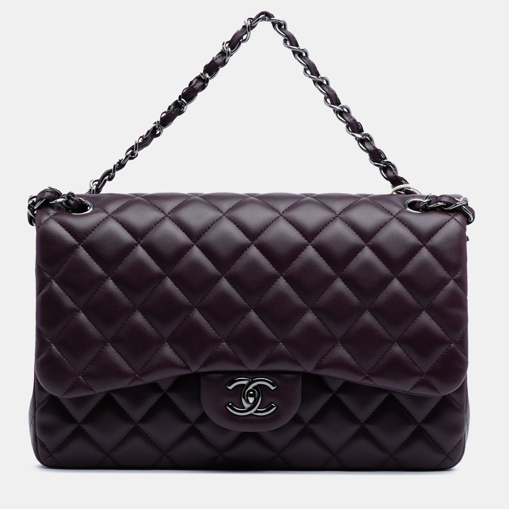 

Chanel Purple Jumbo Classic Lambskin Double Flap