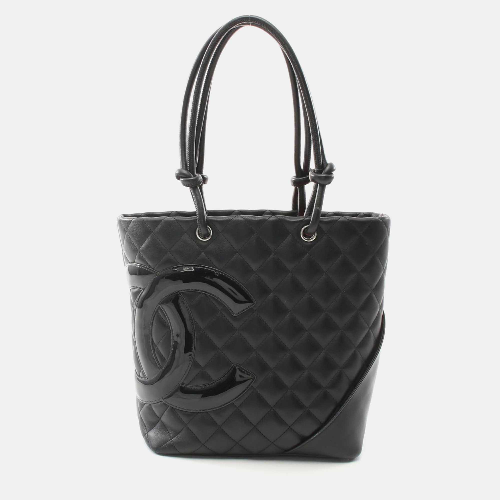 

Chanel Cambon Ligne Black Leather Totes Bag