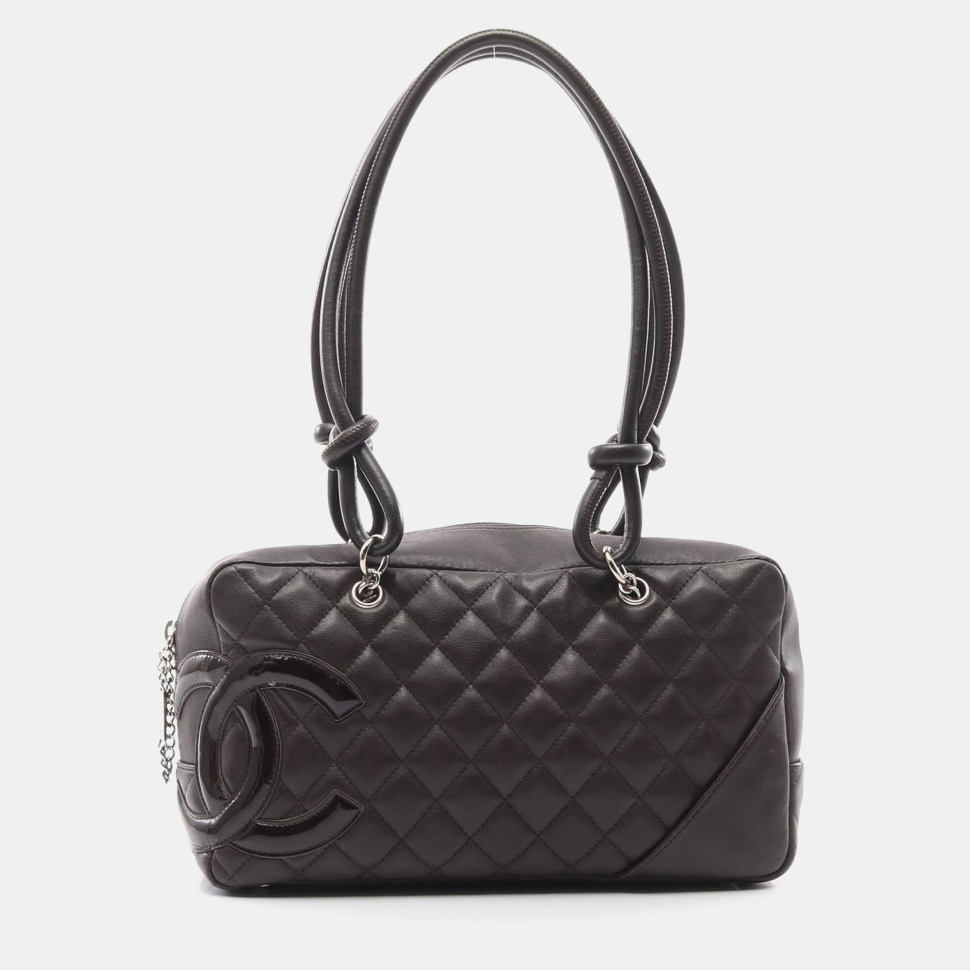 

Chanel Cambon Ligne Black Leather Shoulder Bag